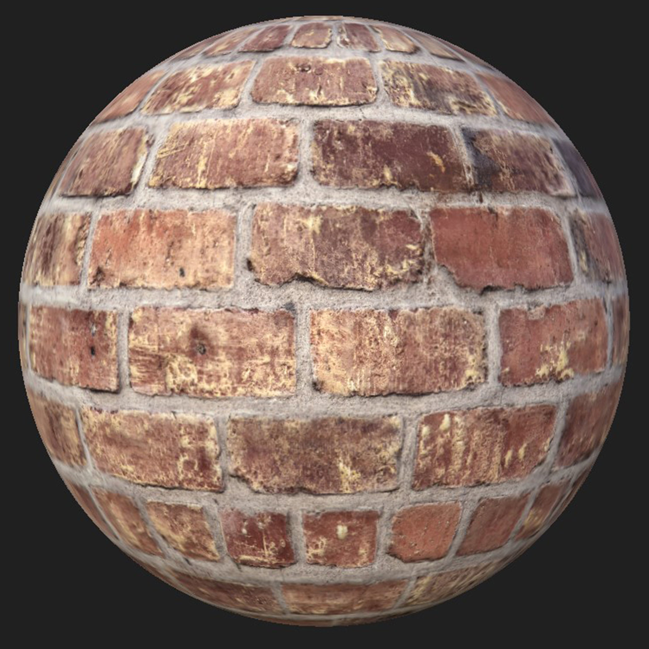 Brick Material Pack Low-poly 3D model_15