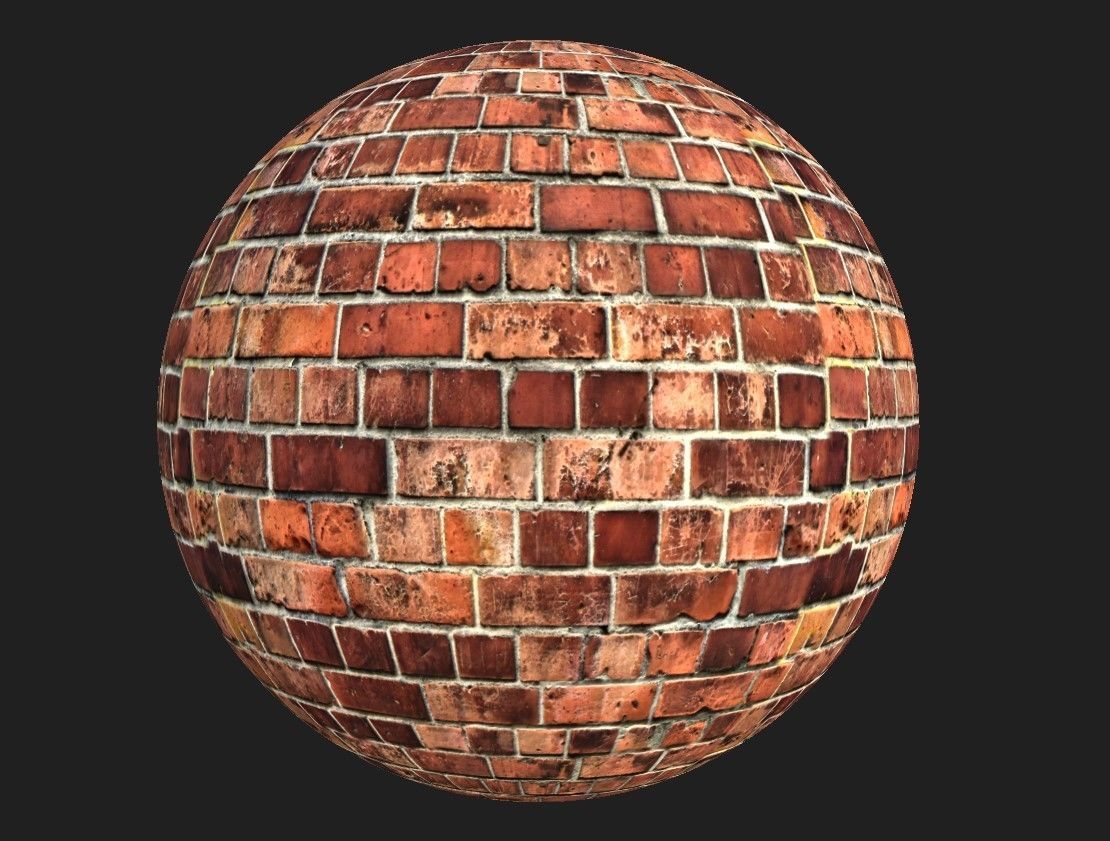 Brick Material Pack Low-poly 3D model_17