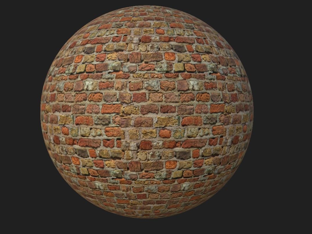 Brick Material Pack Low-poly 3D model_11