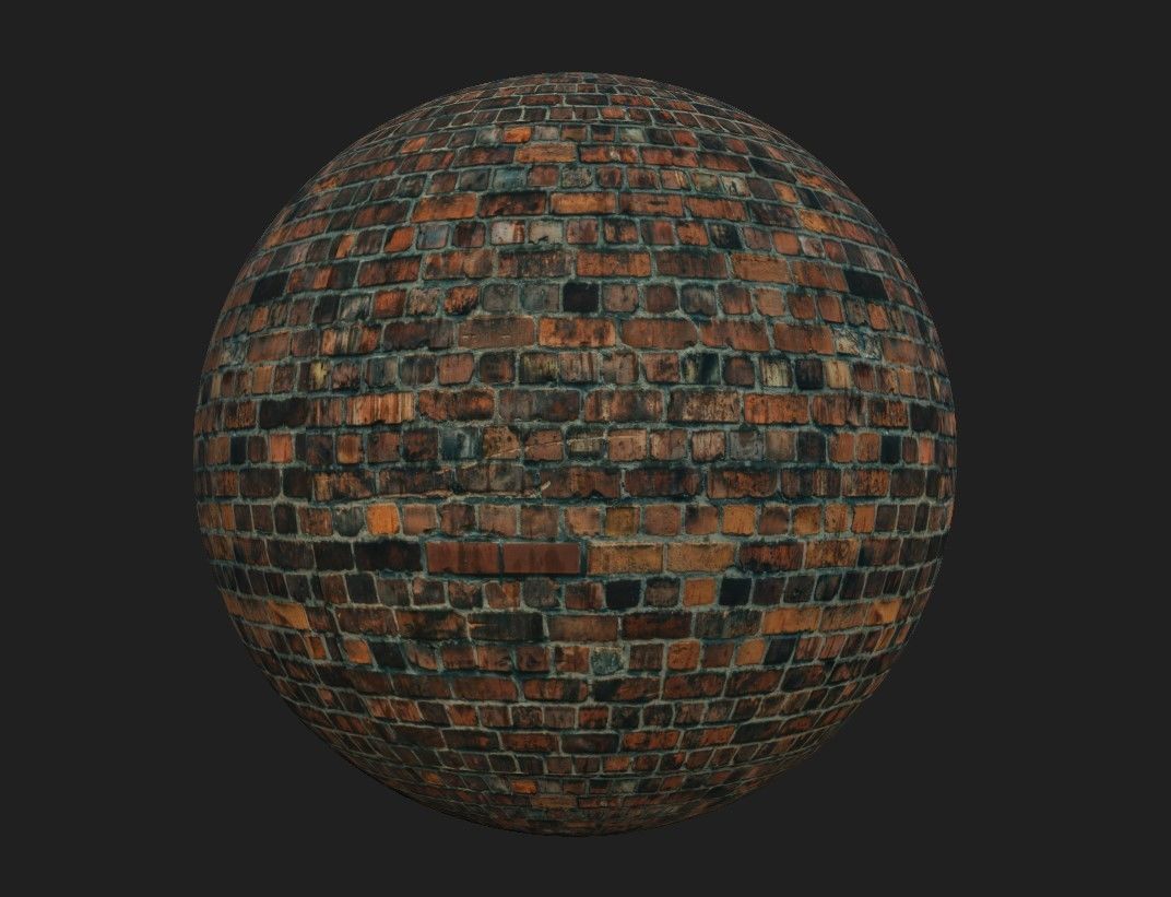 Brick Material Pack Low-poly 3D model_10