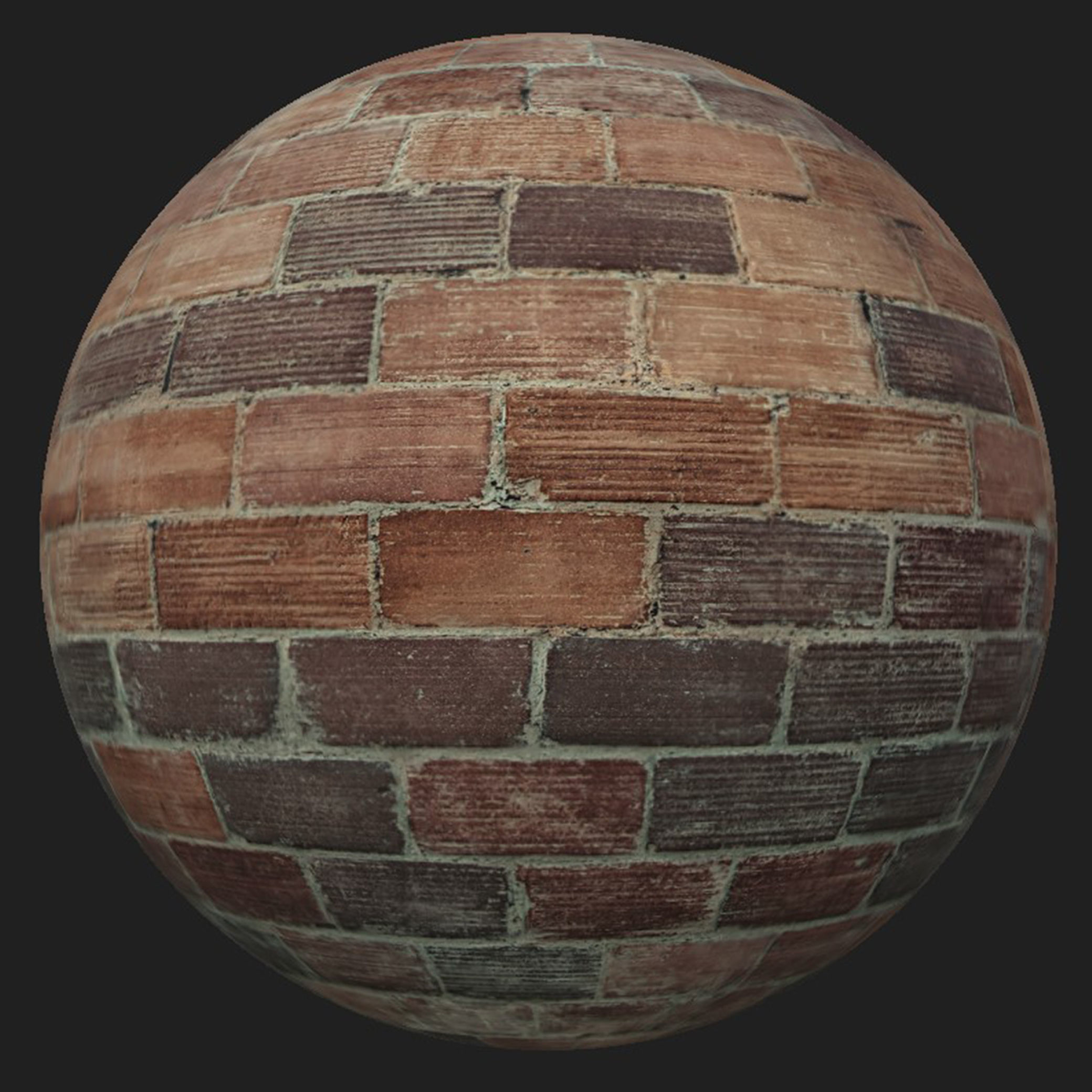 Brick Material Pack Low-poly 3D model_3