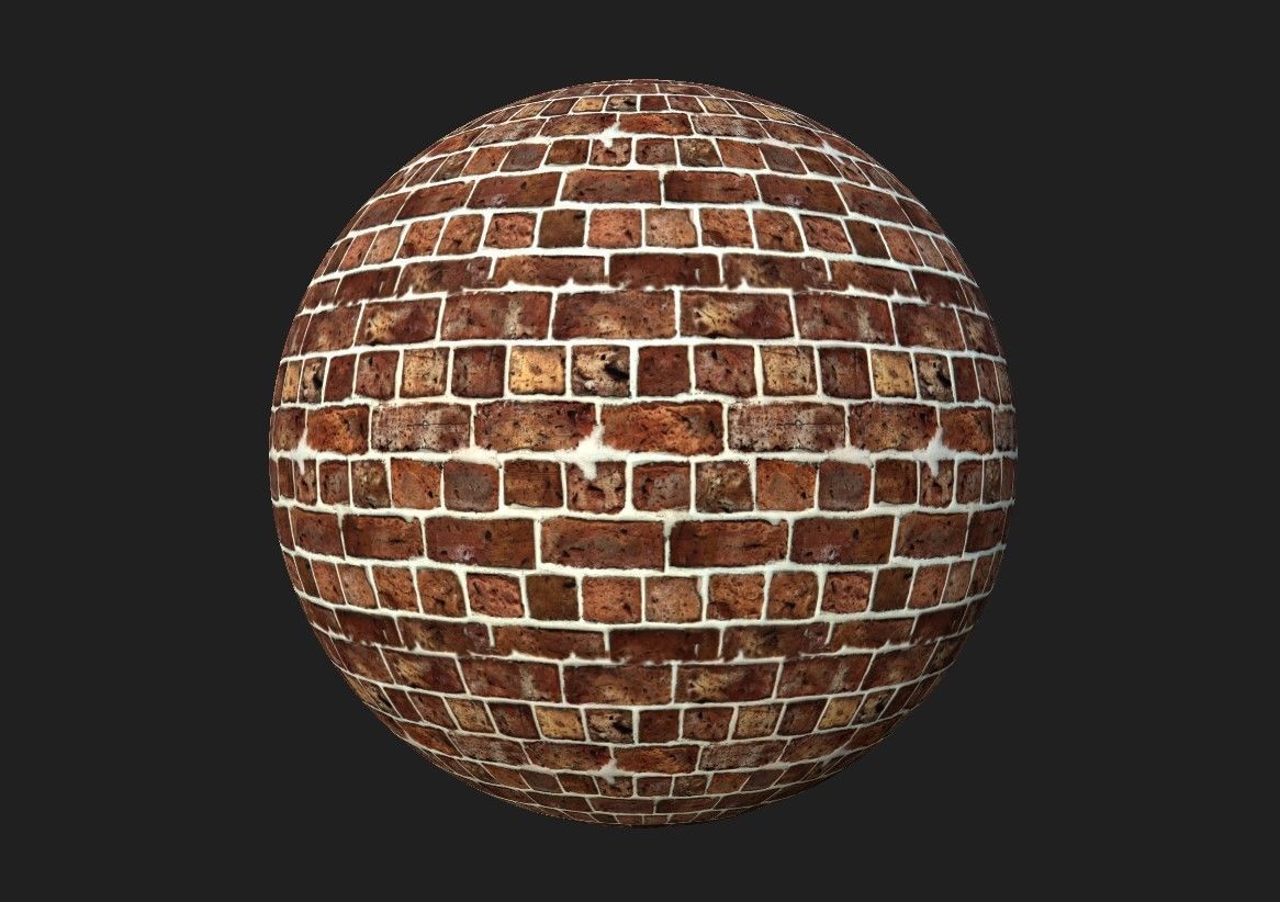 Brick Material Pack Low-poly 3D model_20