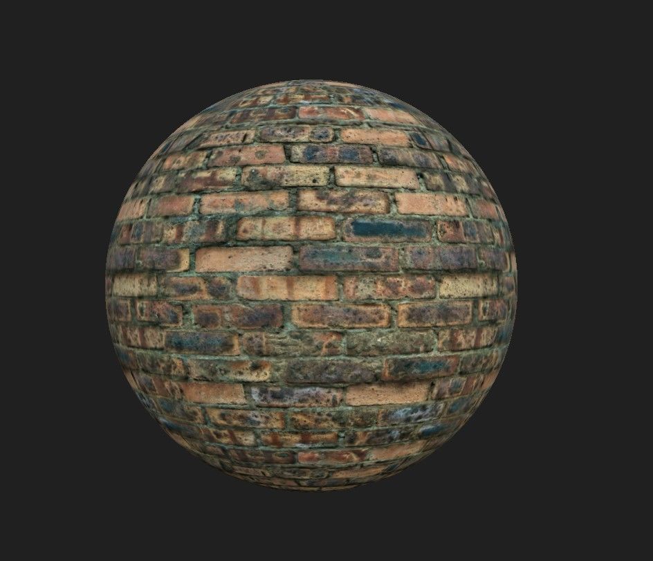 Brick Material Pack Low-poly 3D model_13