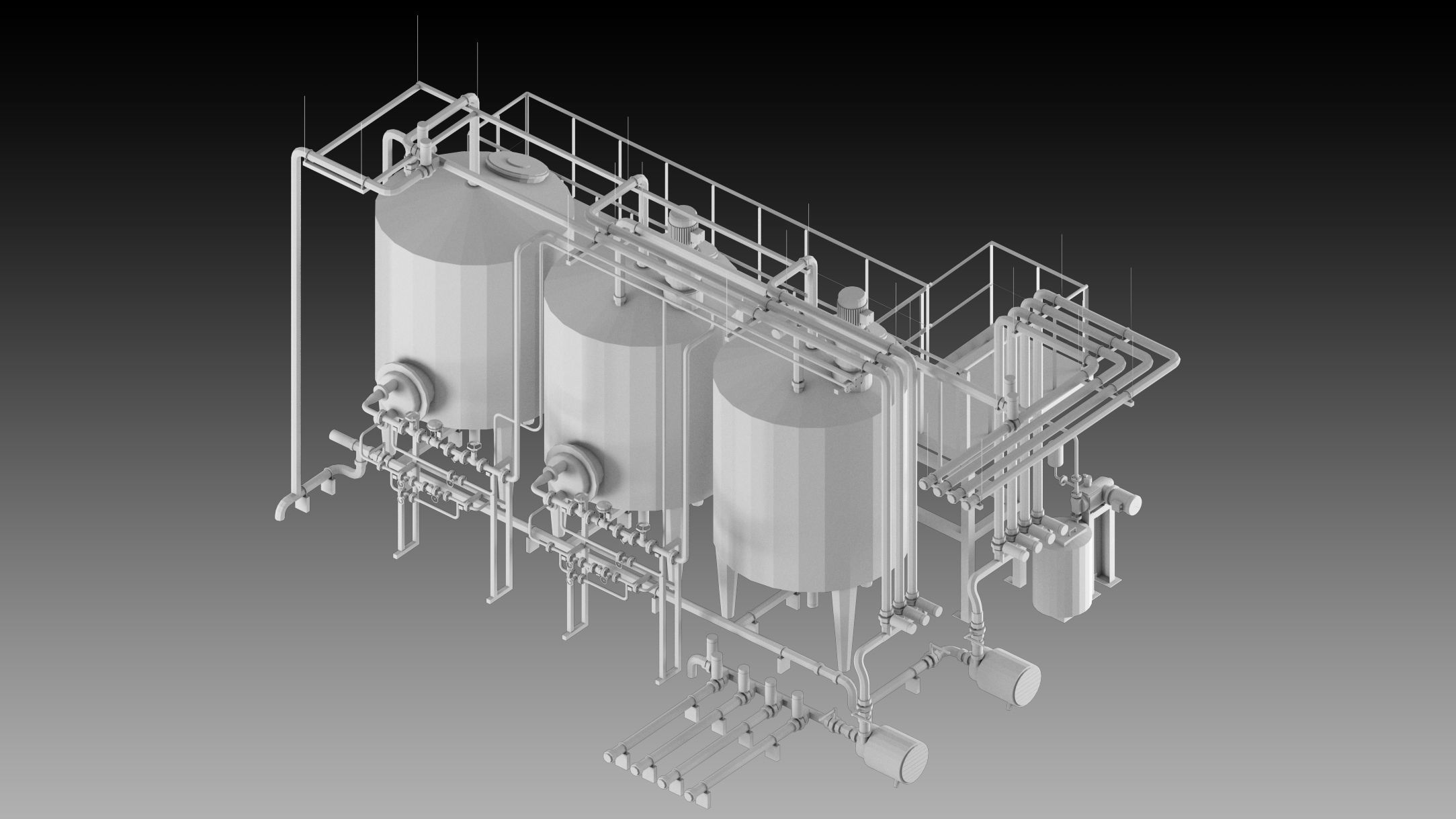 5 Factory Props- High detail 3d models- Vol 07 Low-poly 3D model_3
