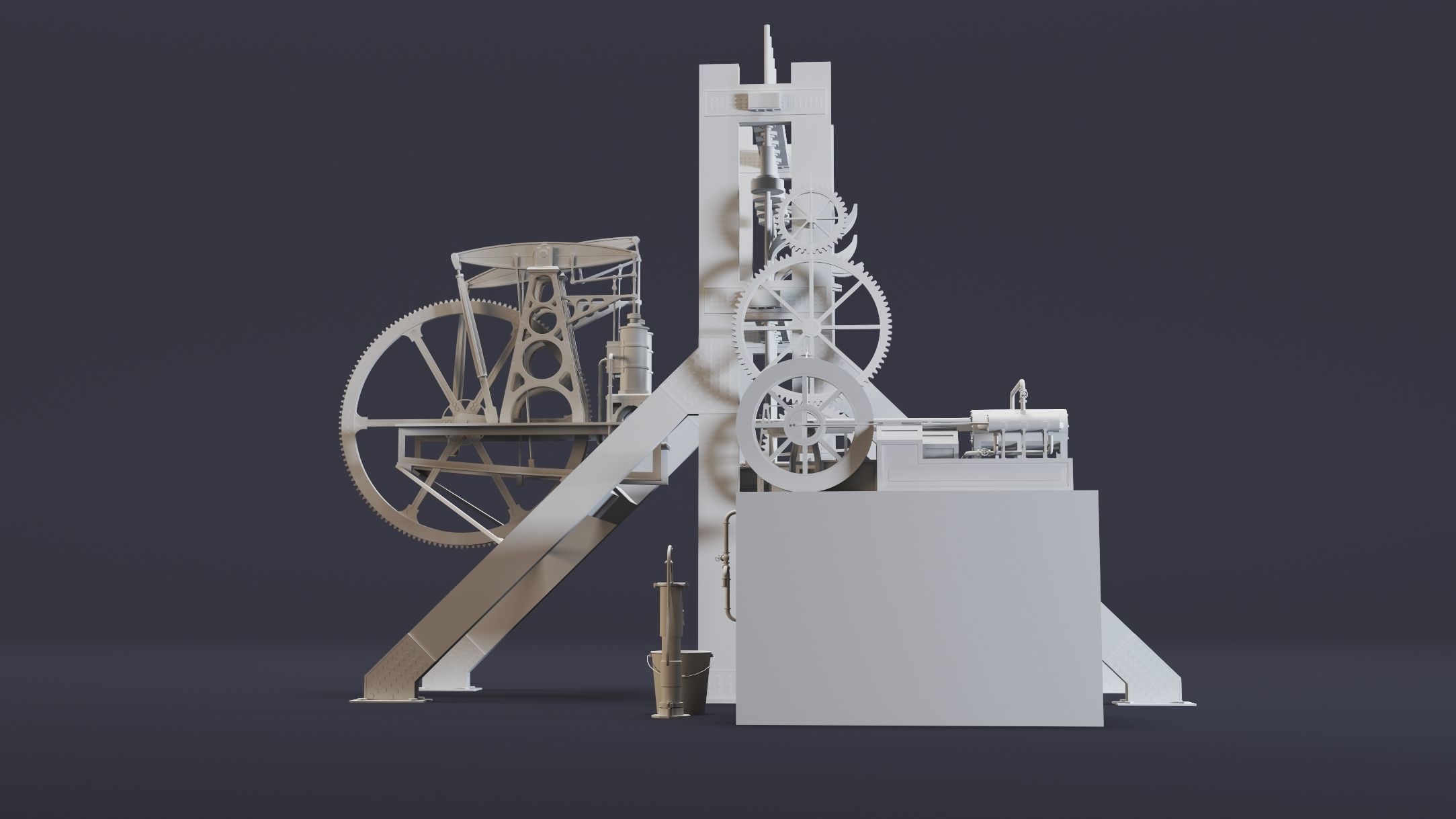4- Steampunk Engines- High detail 3d models 3D model_7