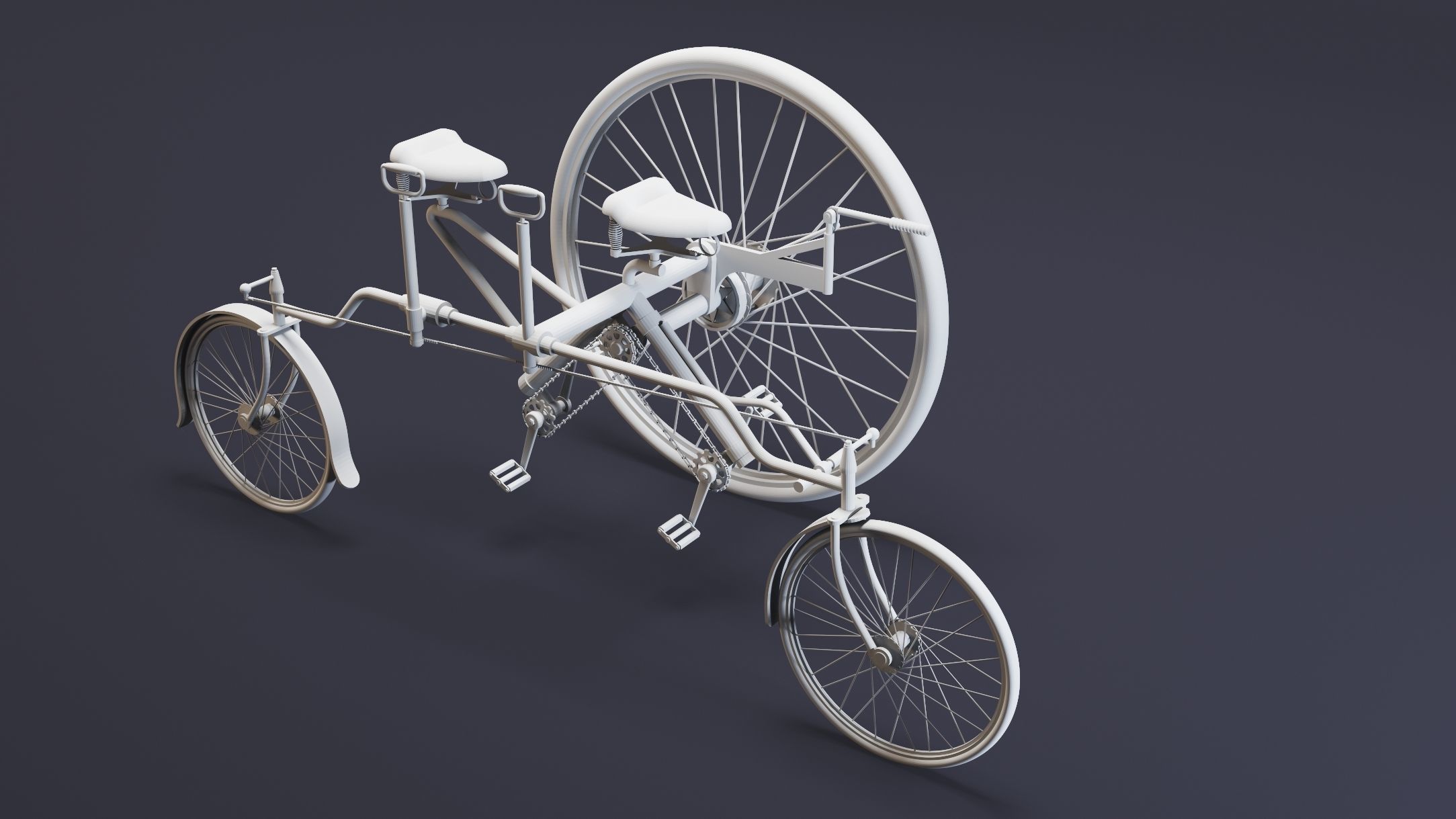 4- Tricycles- High detail 3d models Low-poly 3D model_9