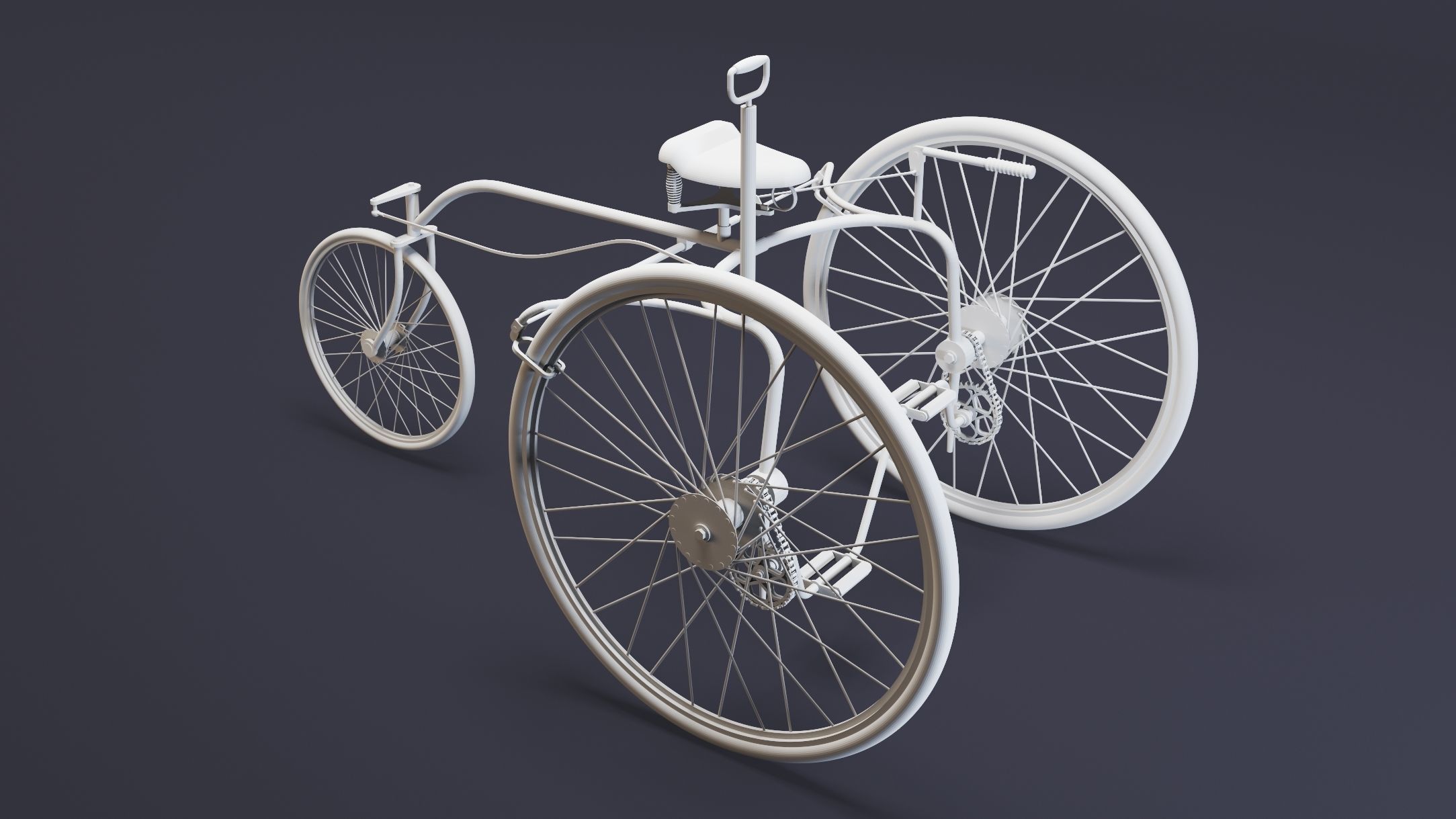 4- Tricycles- High detail 3d models Low-poly 3D model_6