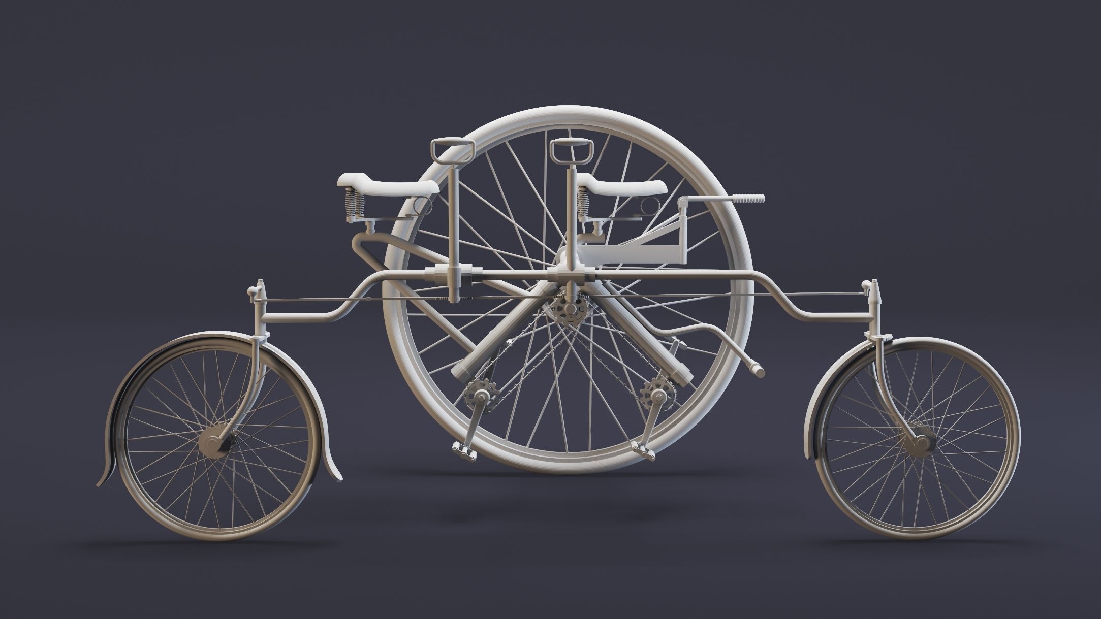 4- Tricycles- High detail 3d models Low-poly 3D model_3