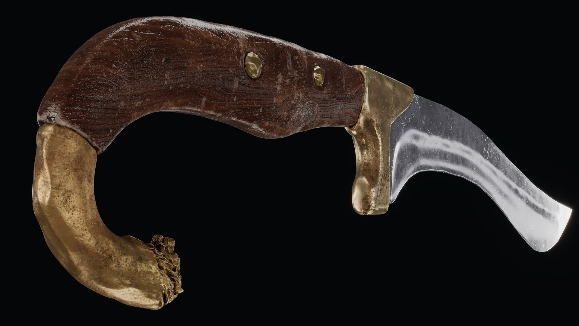 Sword of Alexander the Great Low-poly 3D model_17