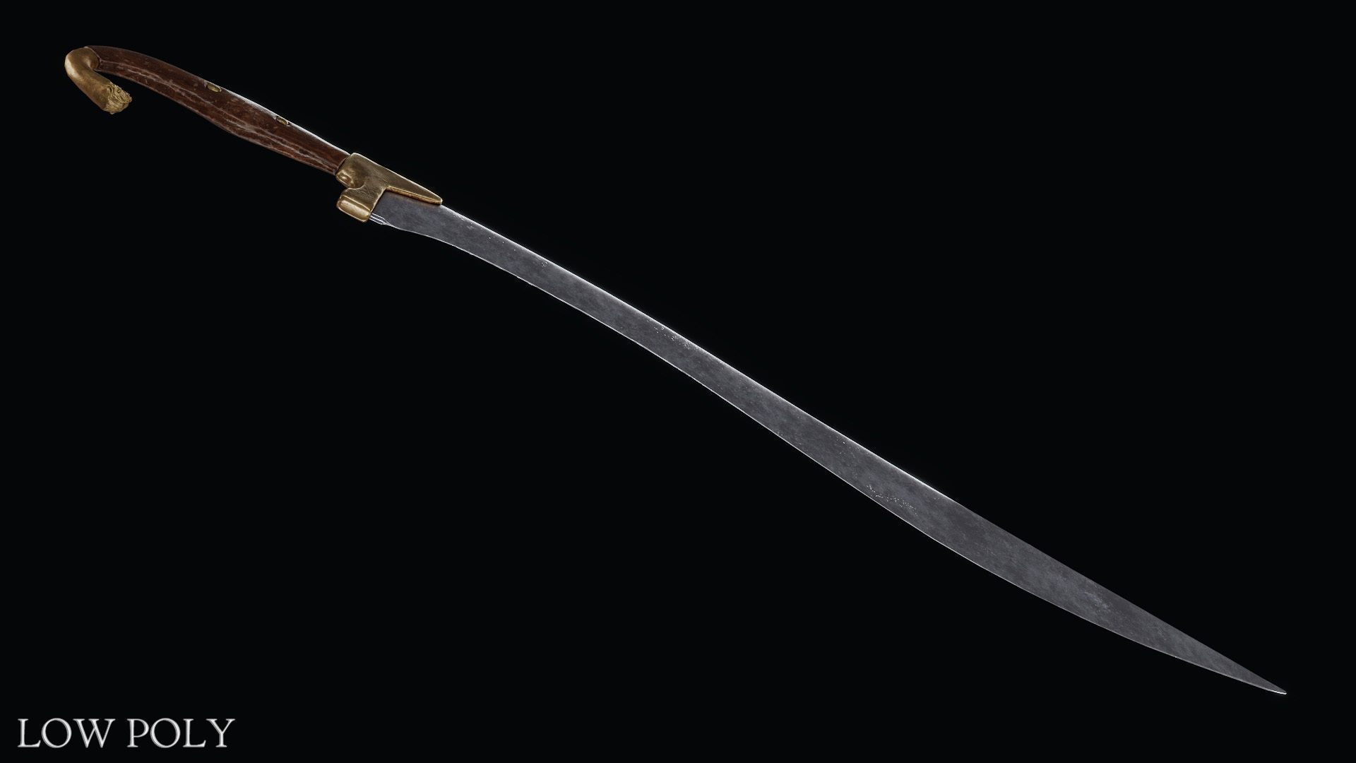 Sword of Alexander the Great Low-poly 3D model_48