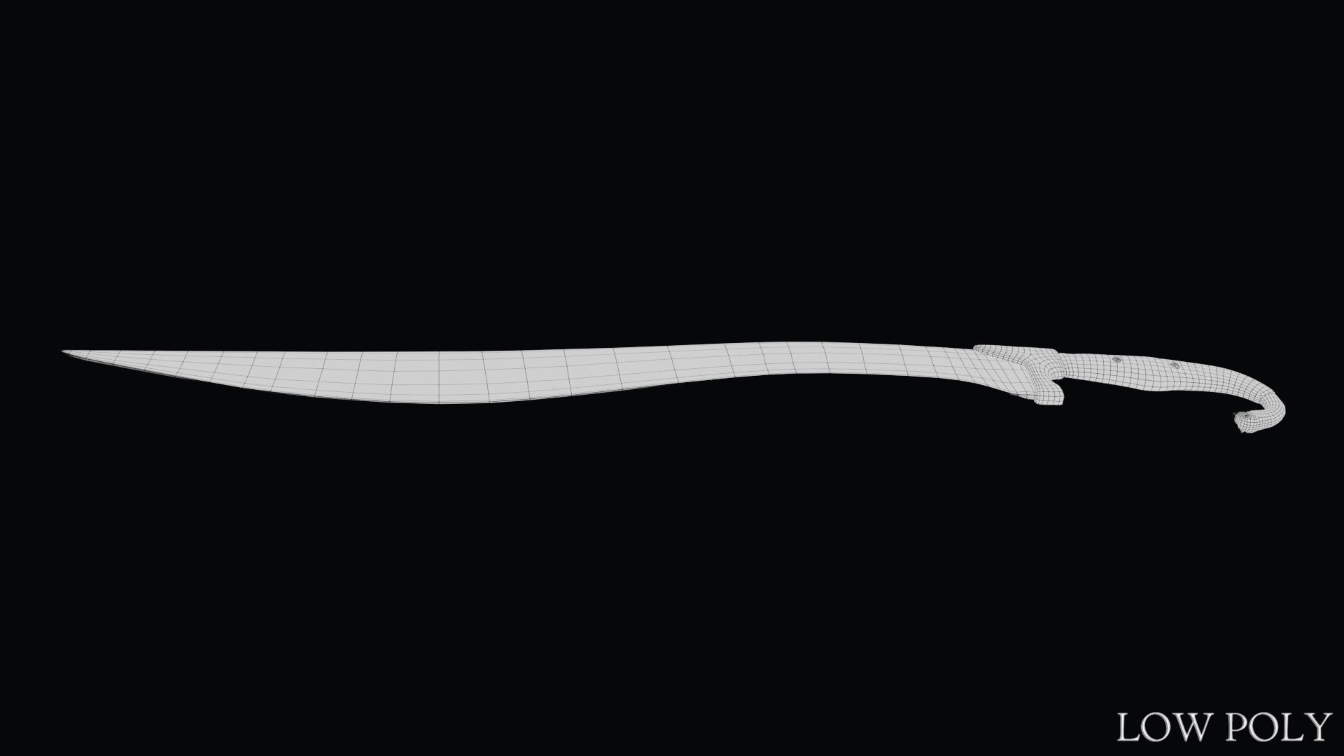Sword of Alexander the Great Low-poly 3D model_45