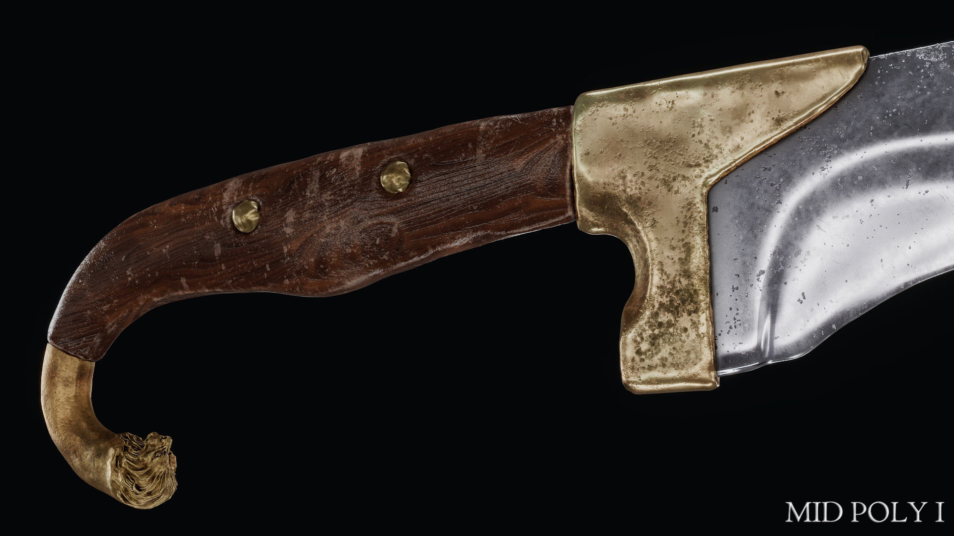 Sword of Alexander the Great Low-poly 3D model_122