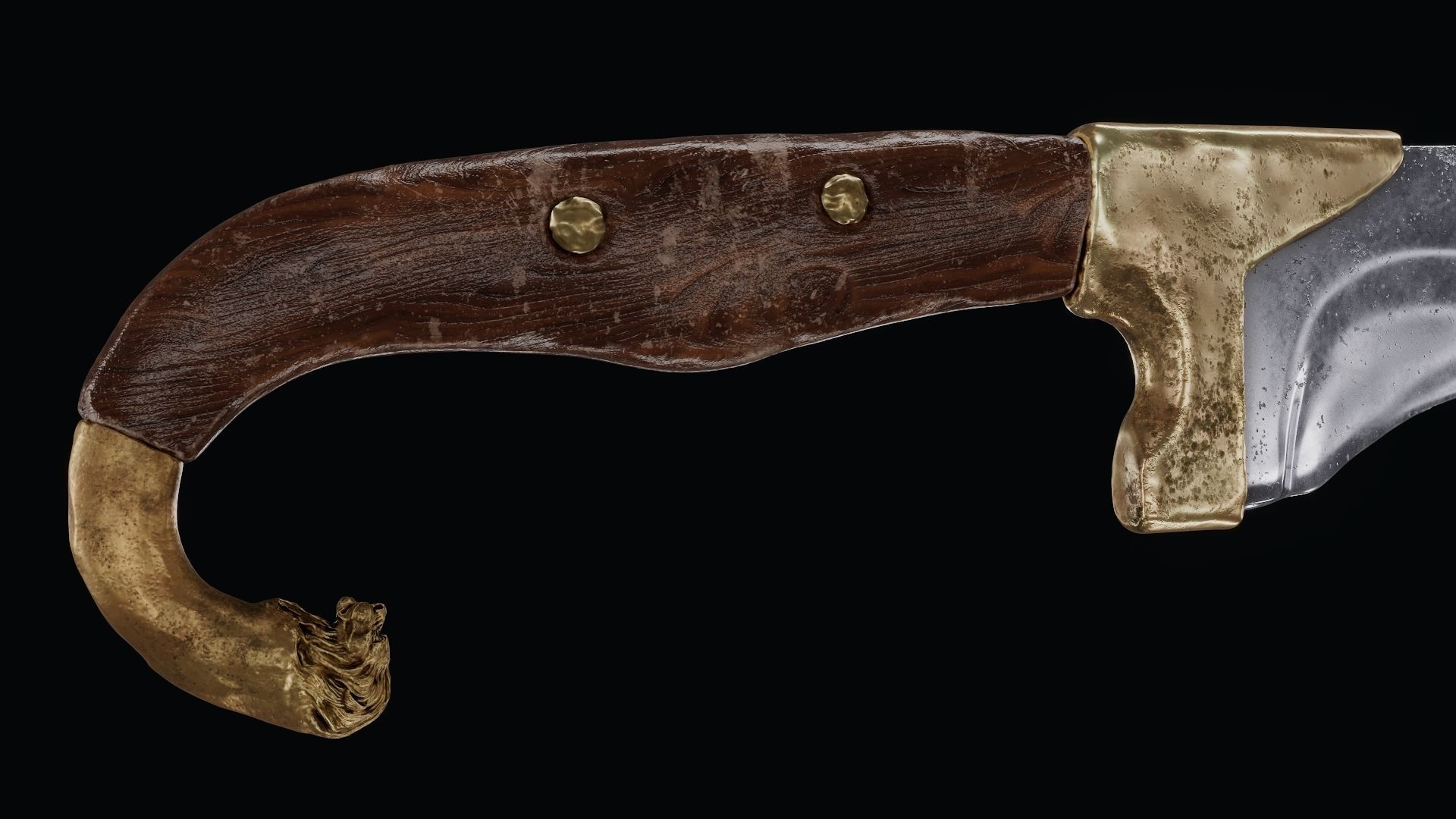 Sword of Alexander the Great Low-poly 3D model_19