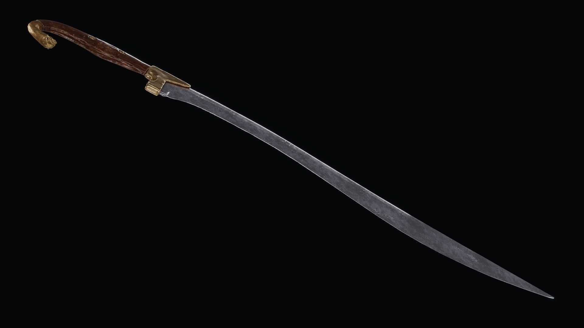 Sword of Alexander the Great Low-poly 3D model_13