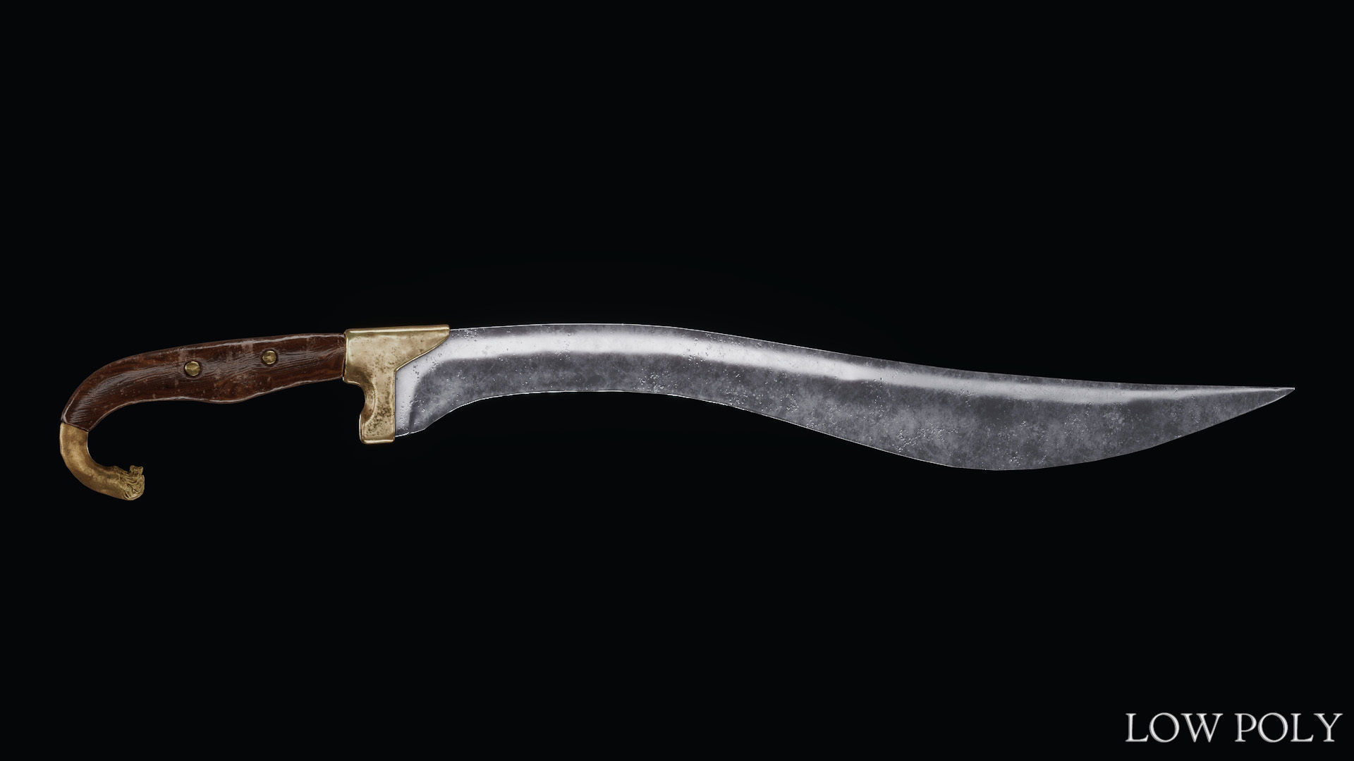 Sword of Alexander the Great Low-poly 3D model_30