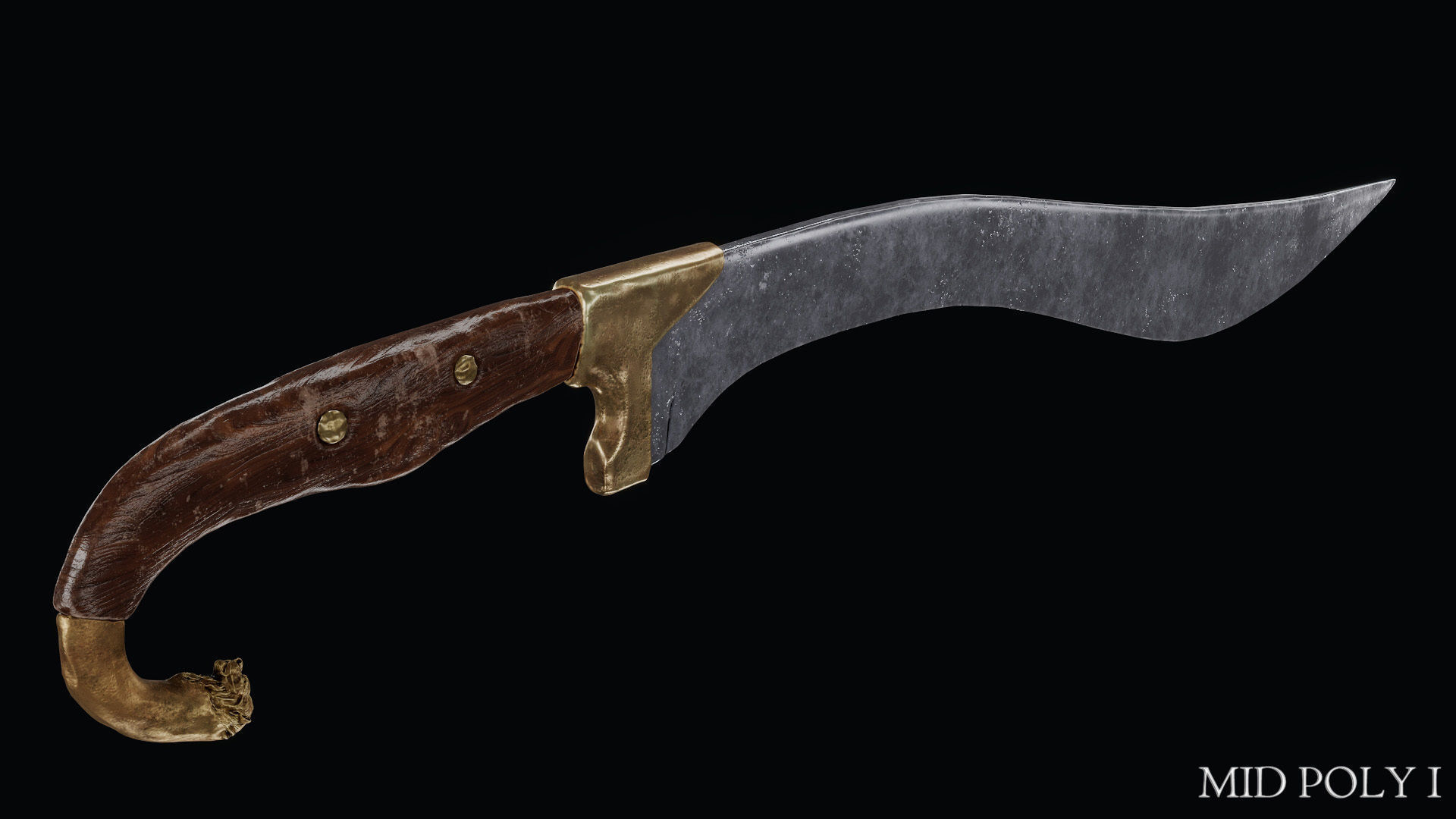 Sword of Alexander the Great Low-poly 3D model_123