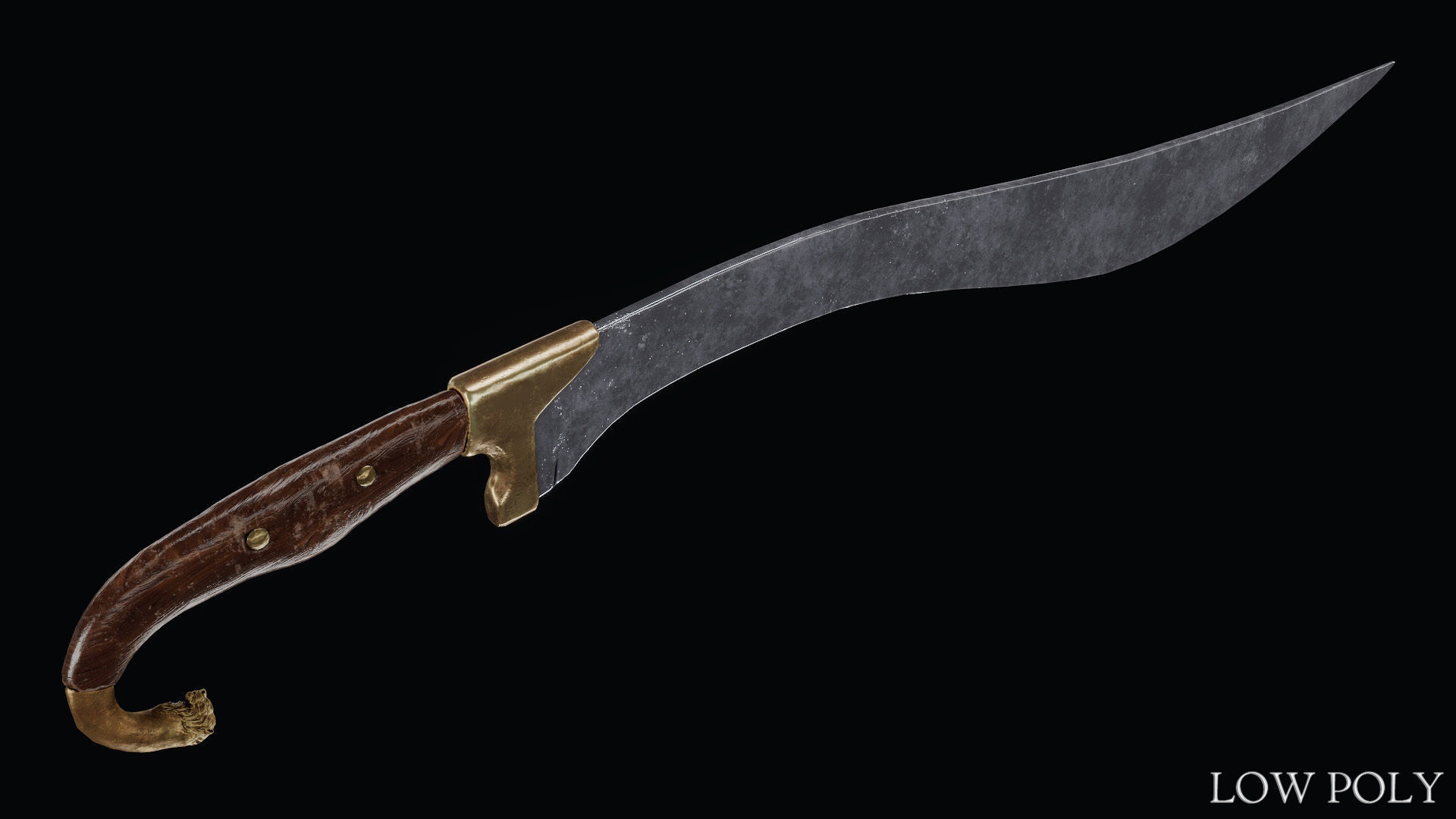 Sword of Alexander the Great Low-poly 3D model_46