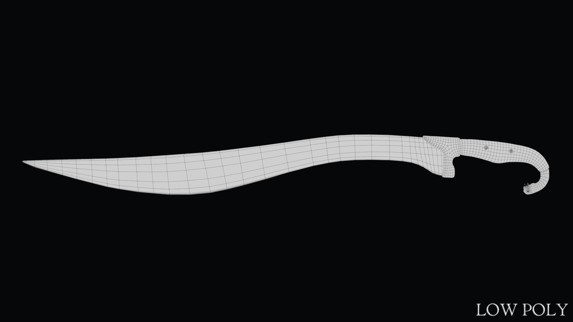 Sword of Alexander the Great Low-poly 3D model_41