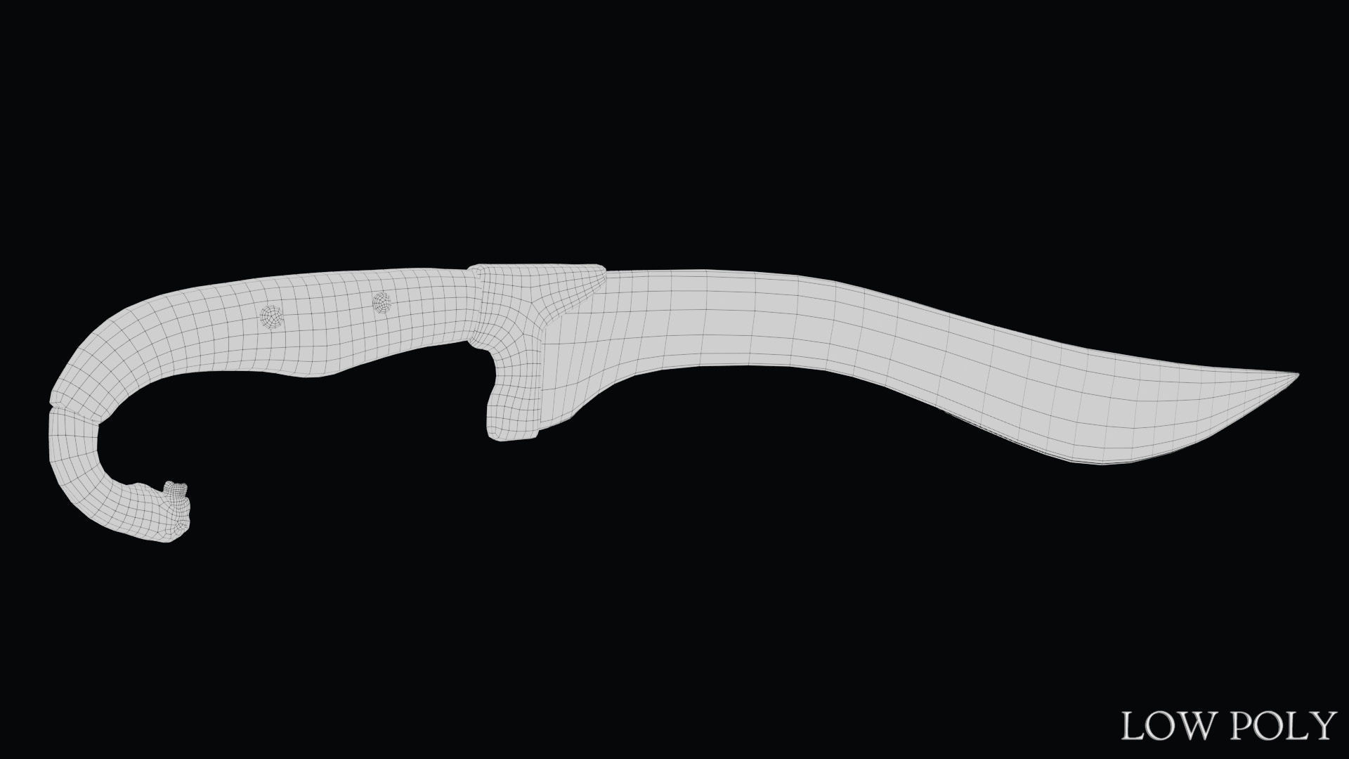 Sword of Alexander the Great Low-poly 3D model_33