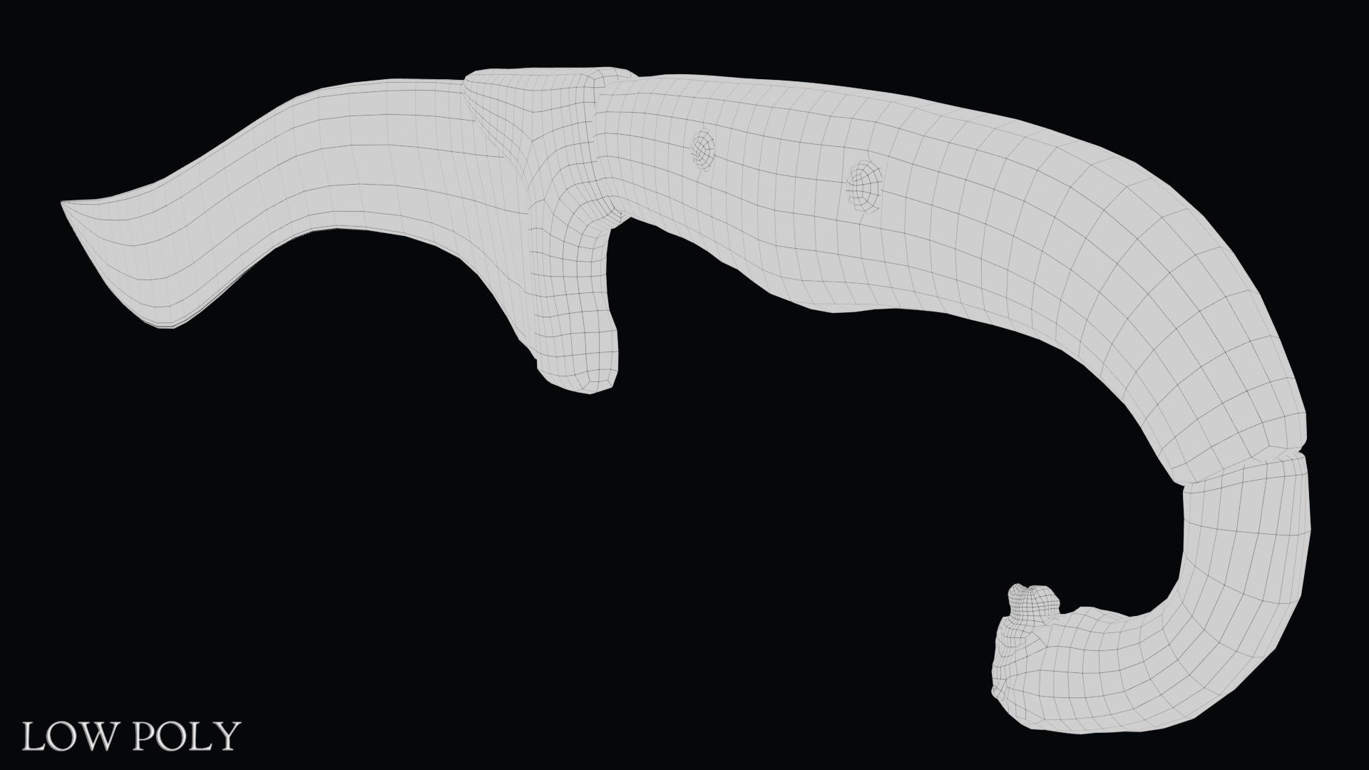 Sword of Alexander the Great Low-poly 3D model_37