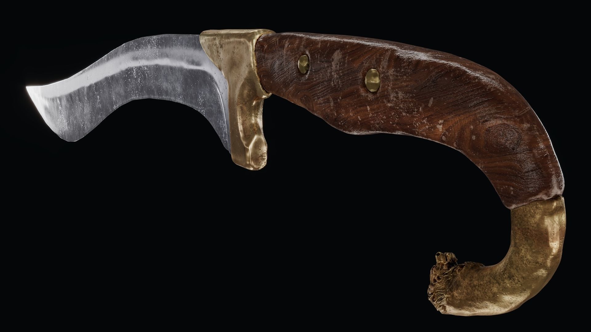 Sword of Alexander the Great Low-poly 3D model_7