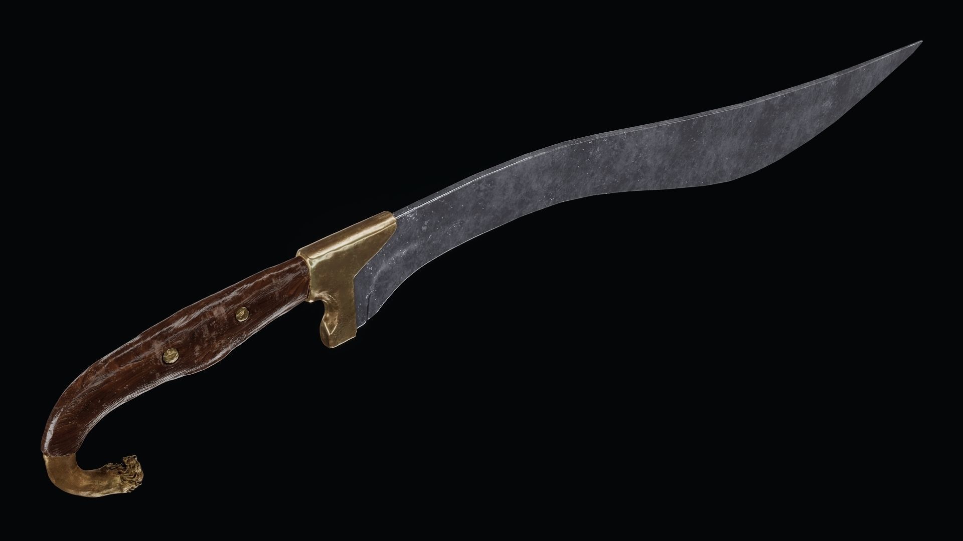 Sword of Alexander the Great Low-poly 3D model_12
