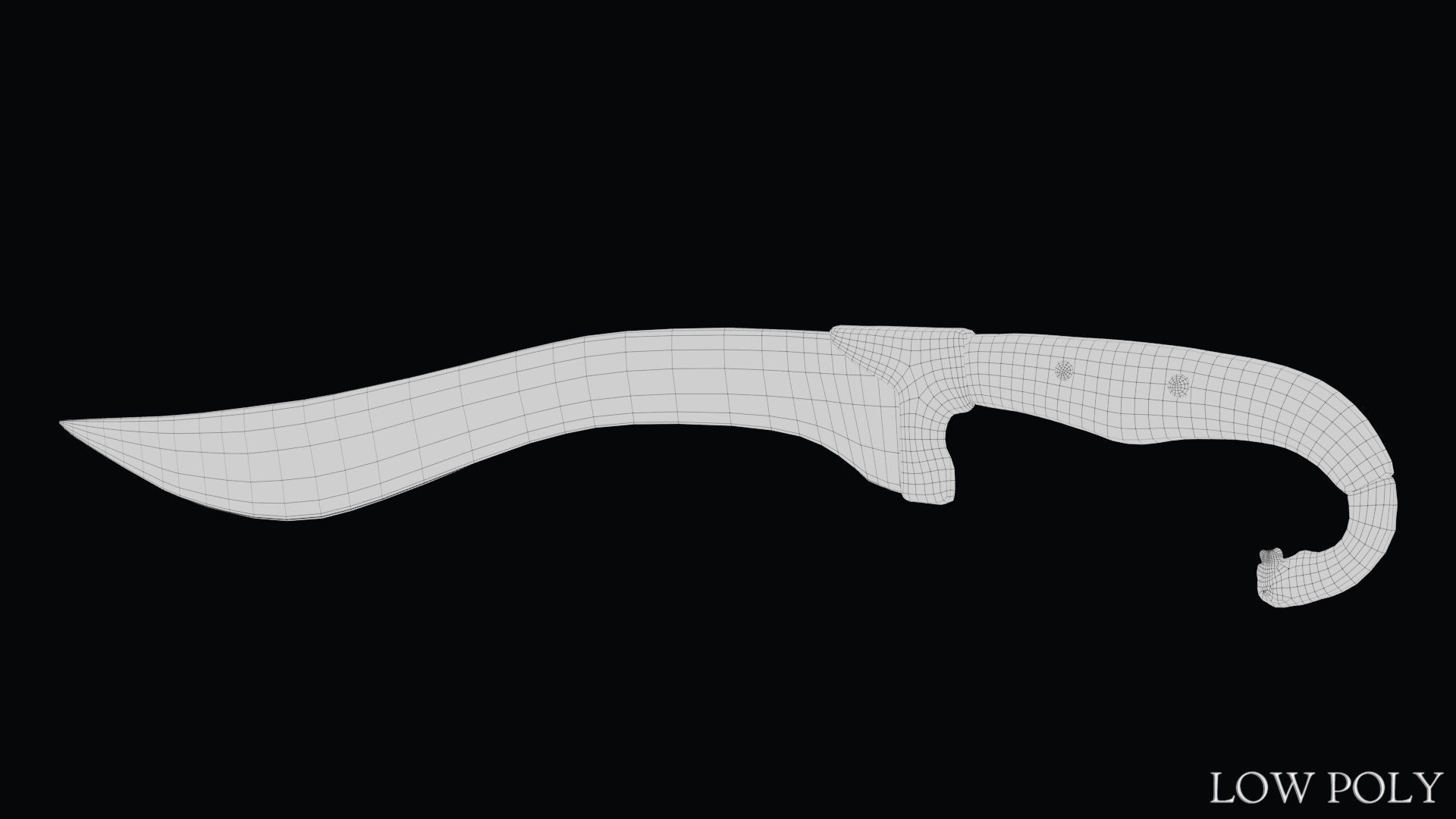 Sword of Alexander the Great Low-poly 3D model_39