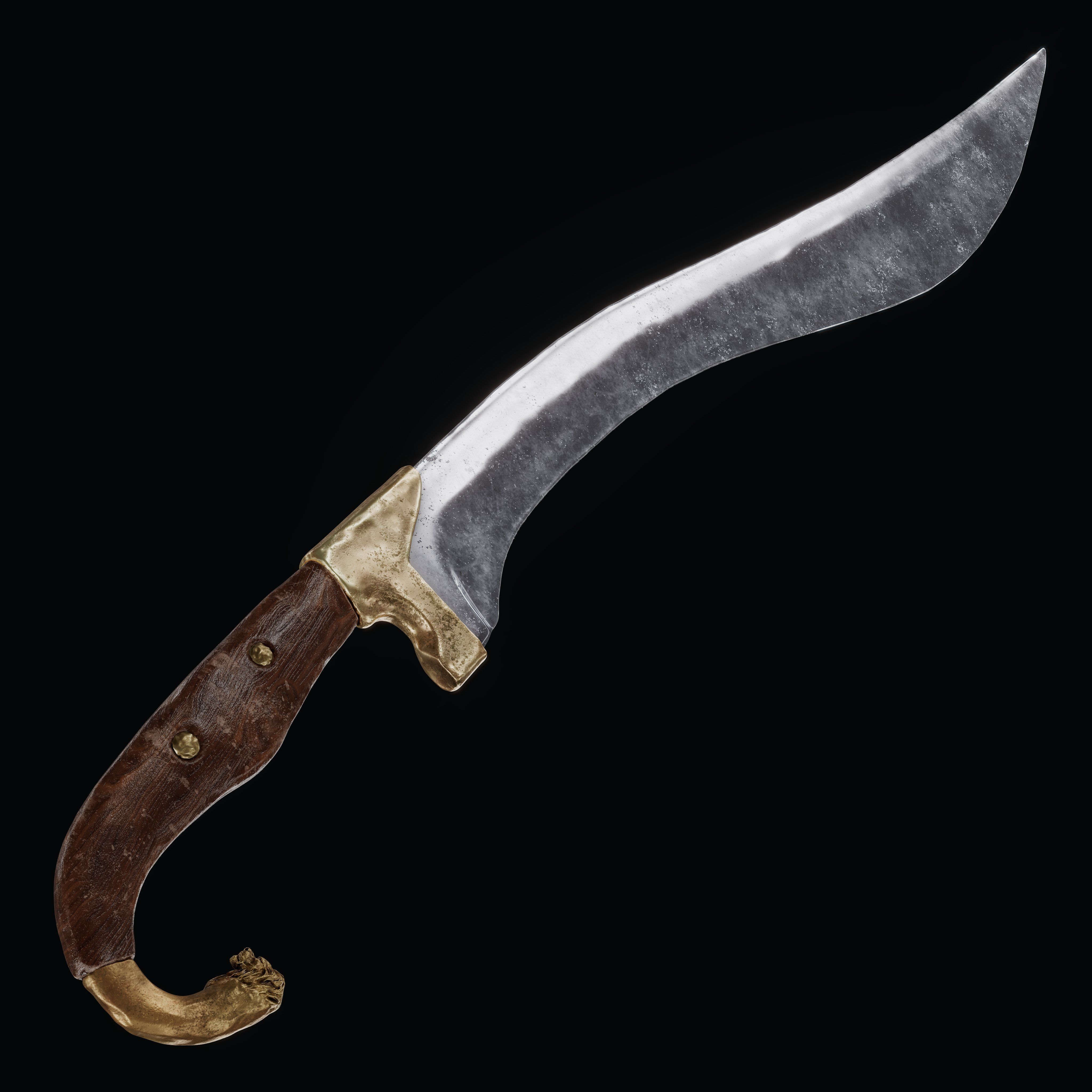 Sword of Alexander the Great Low-poly 3D model_3