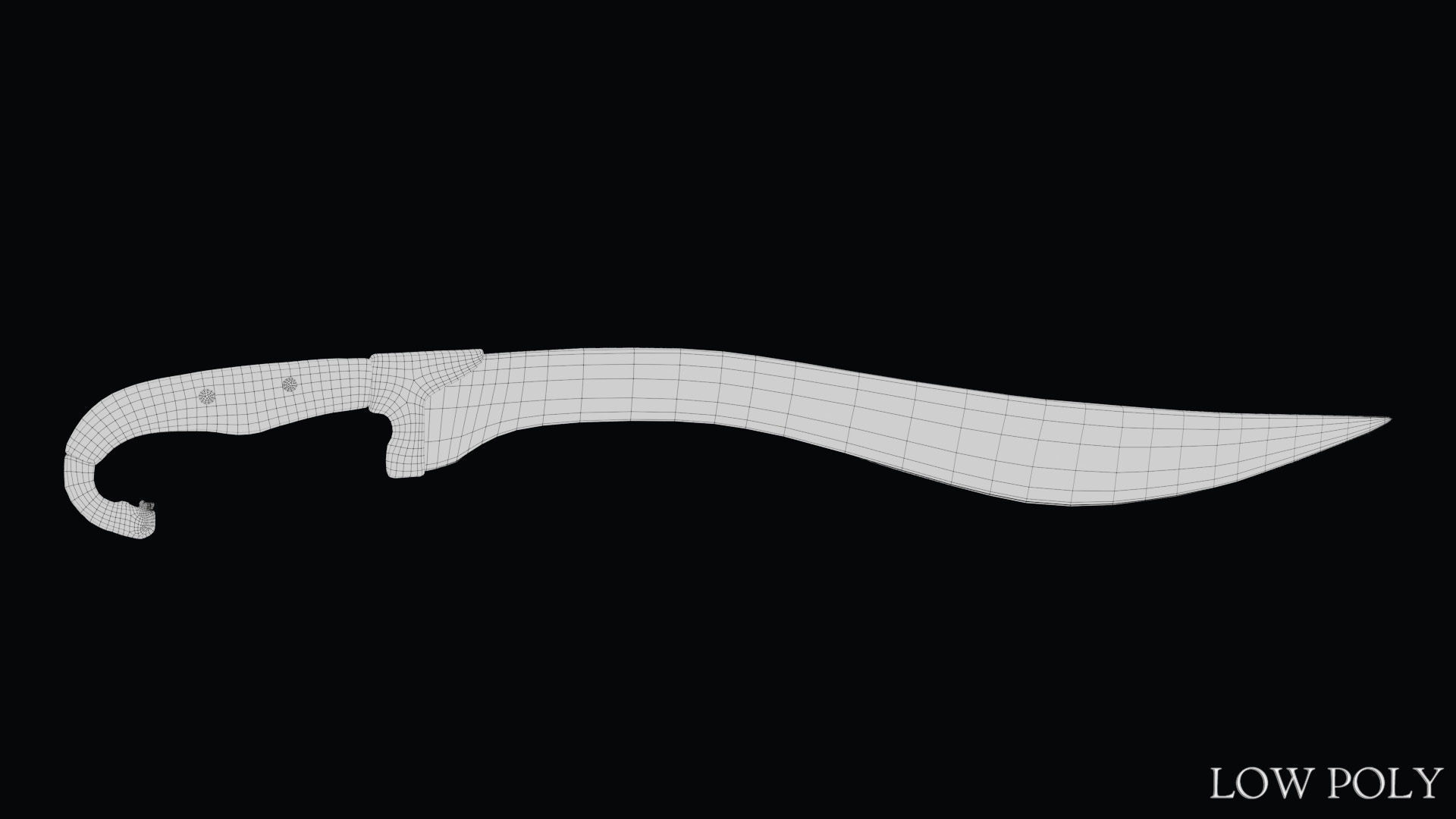 Sword of Alexander the Great Low-poly 3D model_31
