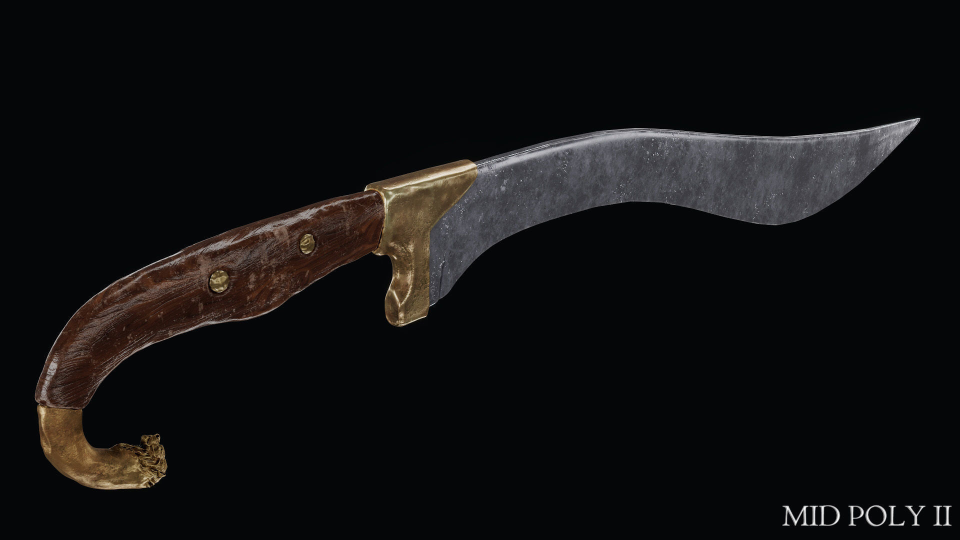 Sword of Alexander the Great Low-poly 3D model_132