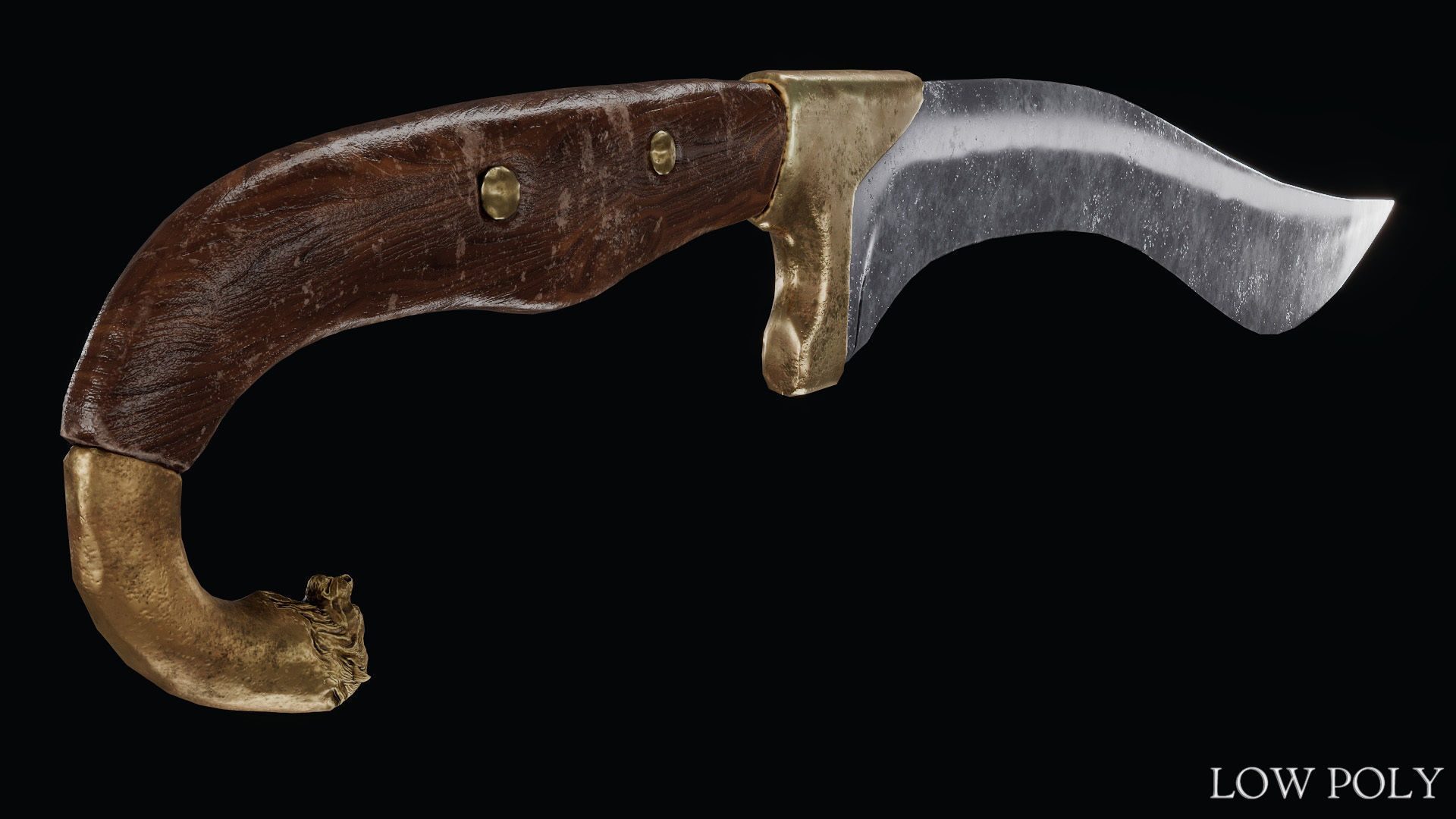 Sword of Alexander the Great Low-poly 3D model_34