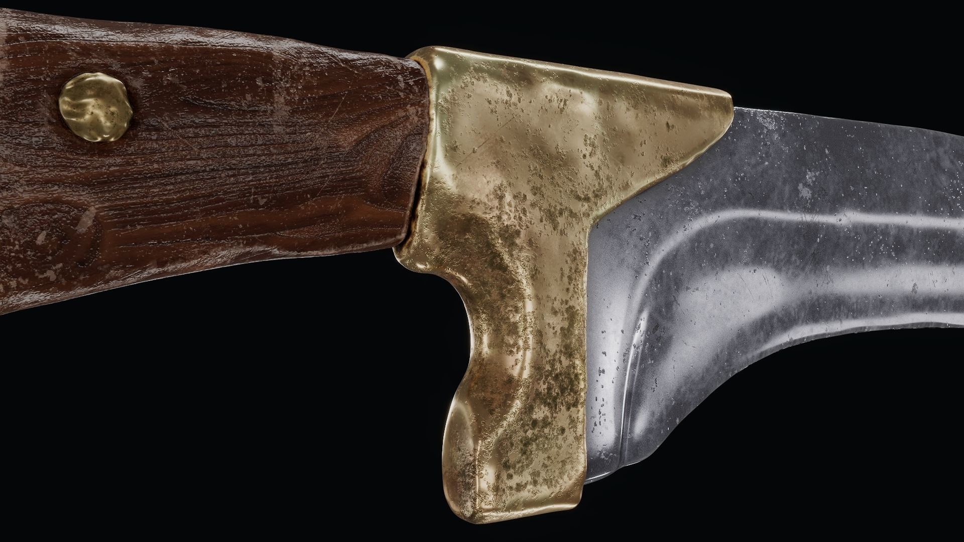 Sword of Alexander the Great Low-poly 3D model_21