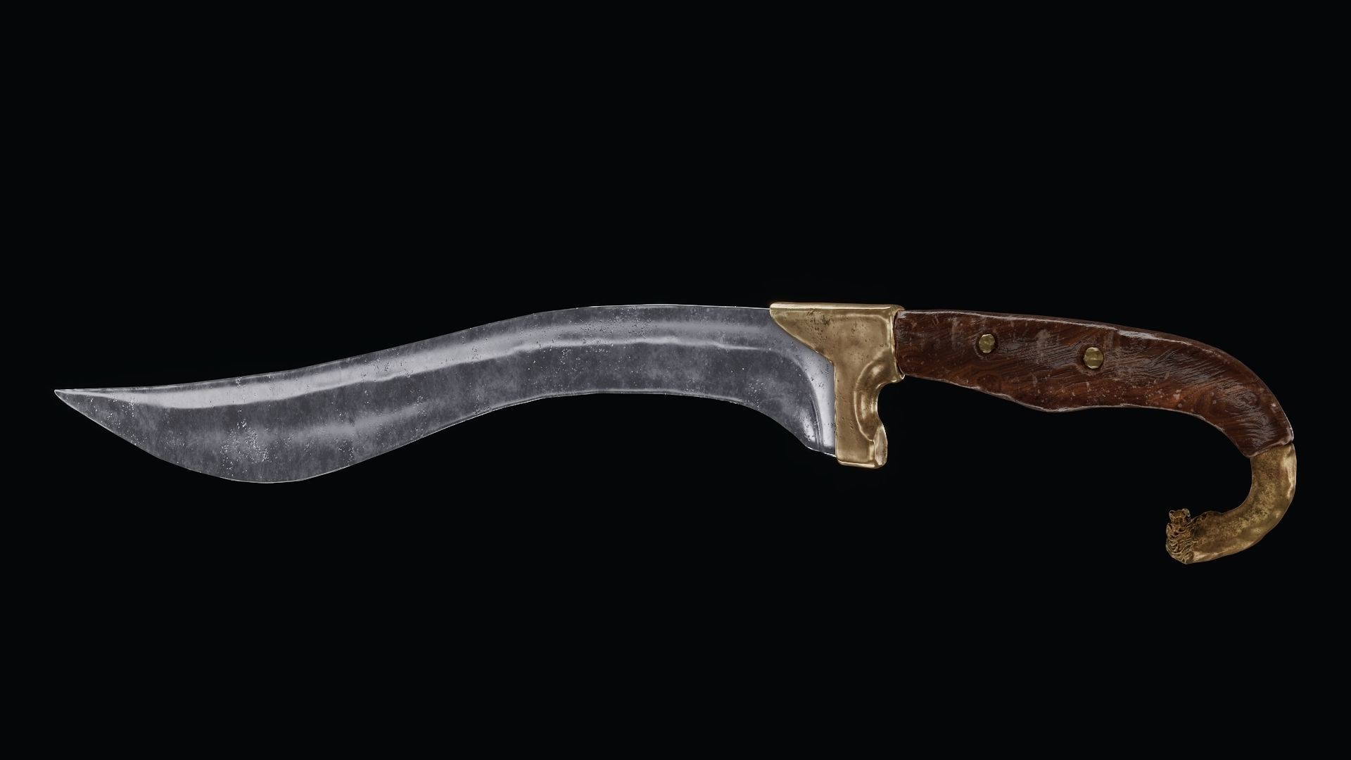 Sword of Alexander the Great Low-poly 3D model_8