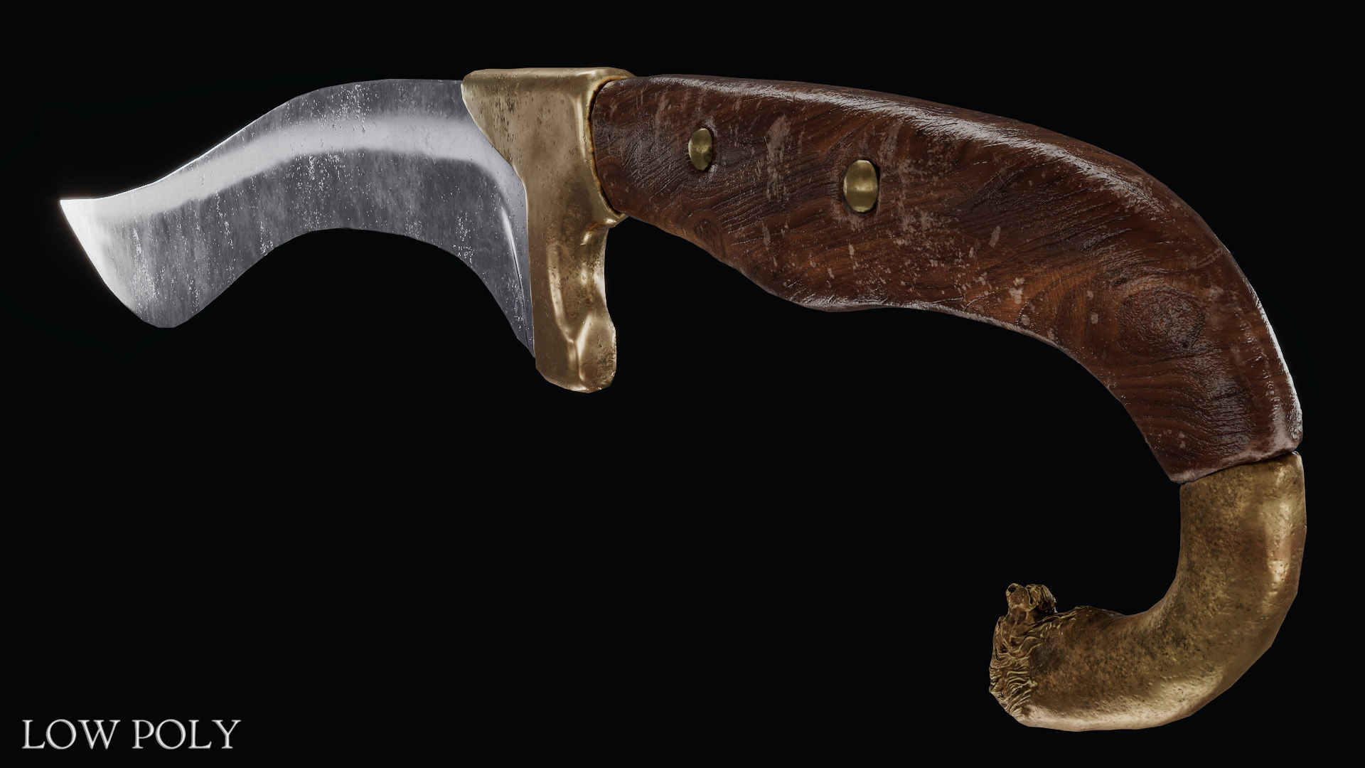 Sword of Alexander the Great Low-poly 3D model_36