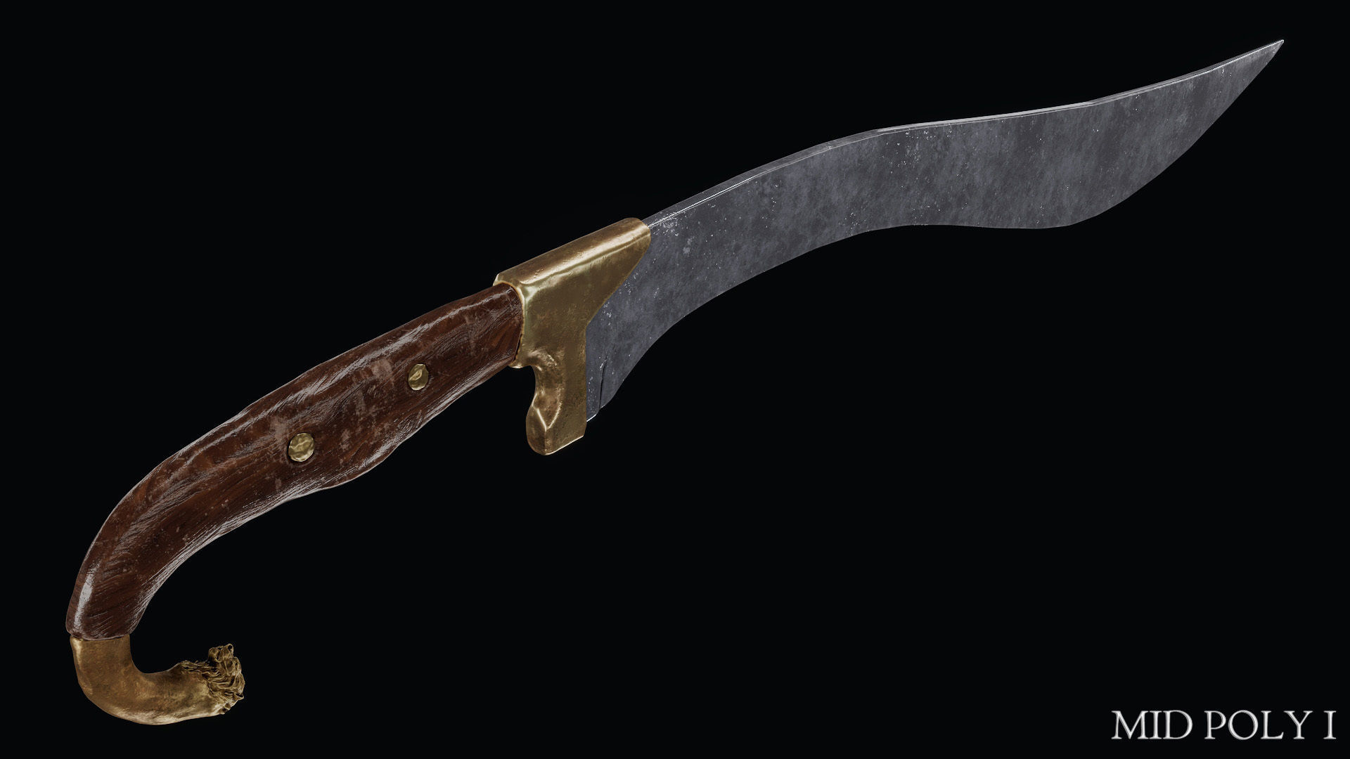 Sword of Alexander the Great Low-poly 3D model_124