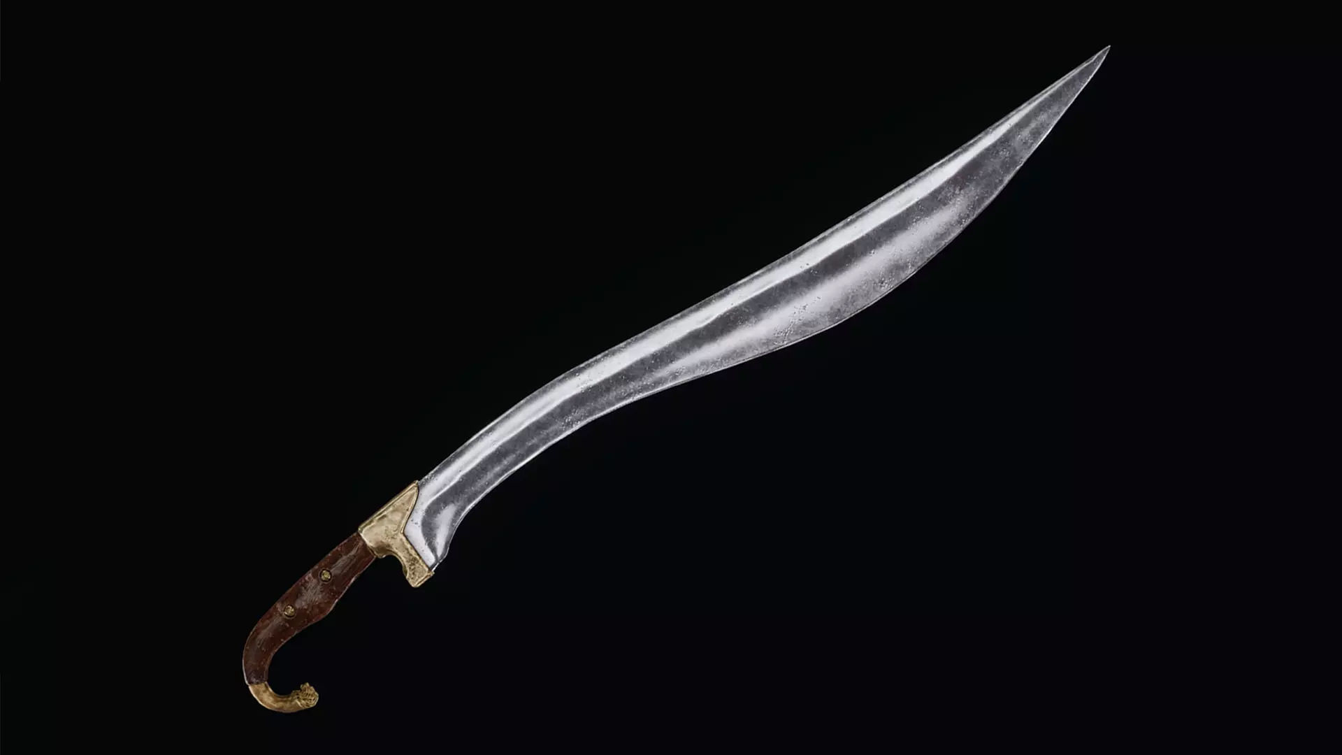 Sword of Alexander the Great Low-poly 3D model_0