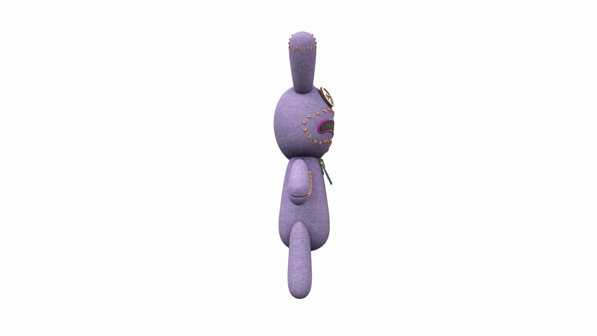 Plush toy bunny 1 3D model_2