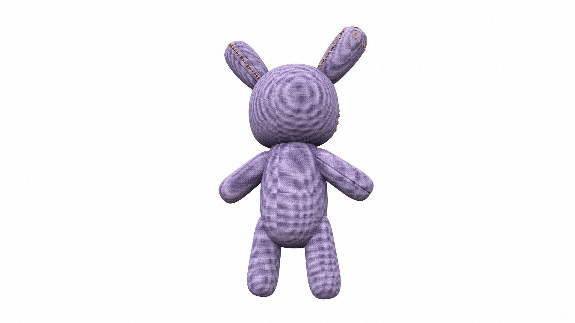 Plush toy bunny 1 3D model_3