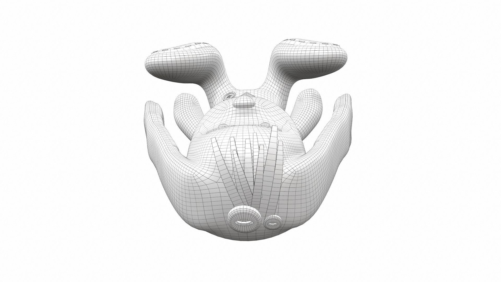 Plush toy bunny 2 3D model_10