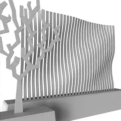 Decor tree wood 3D model