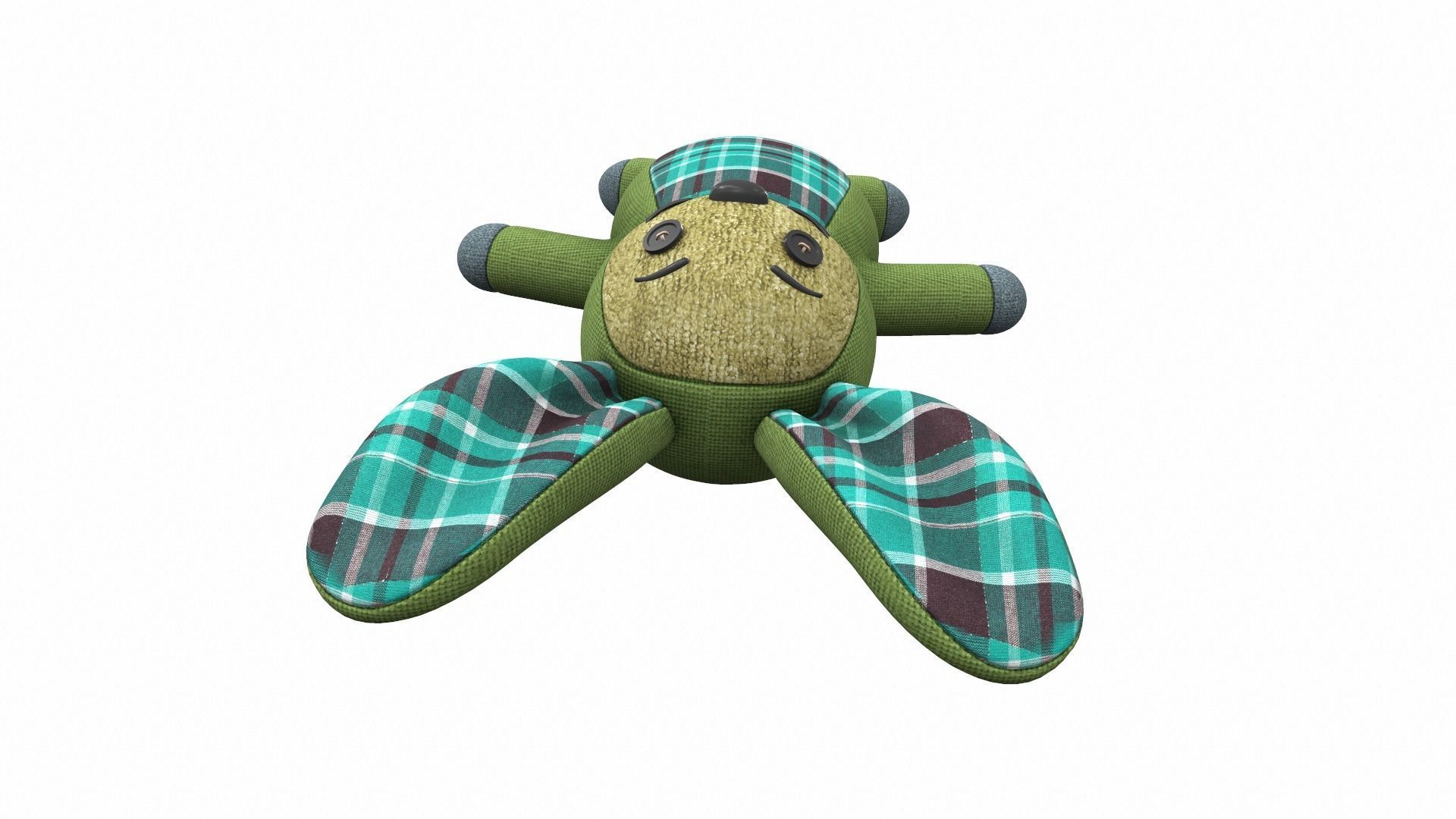 Plush toy bunny 5 3D model_5