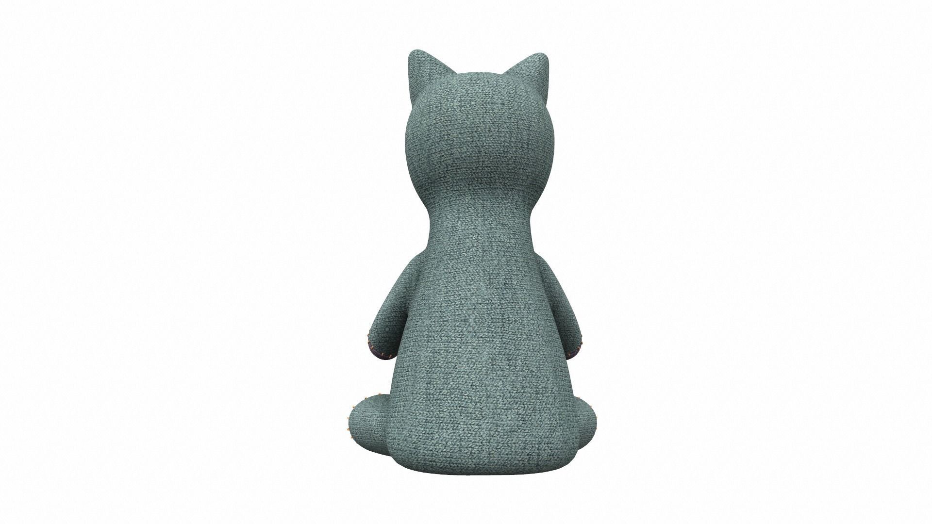 Plush toy cat 1 3D model_3