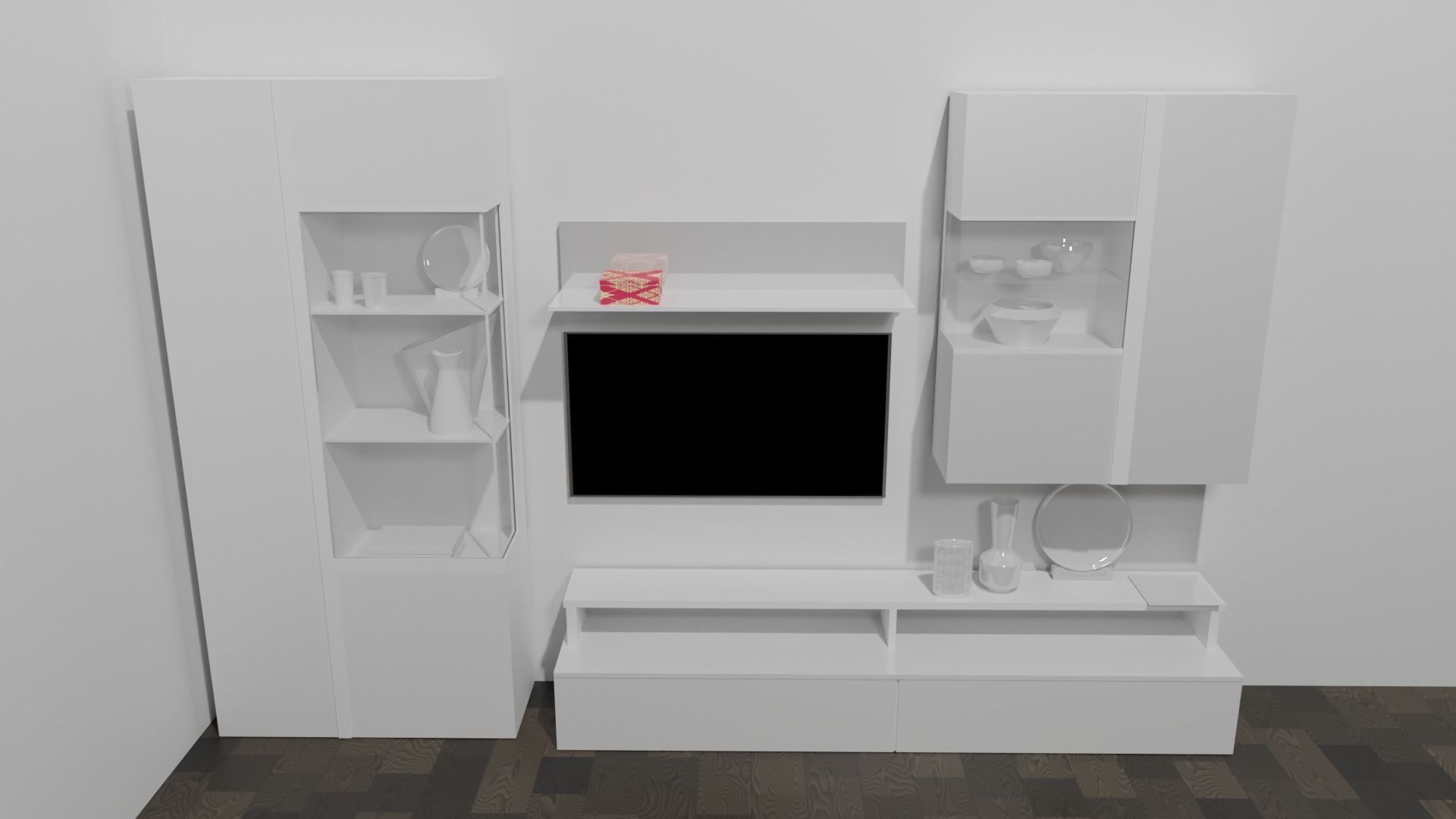 room wall 3D model_1