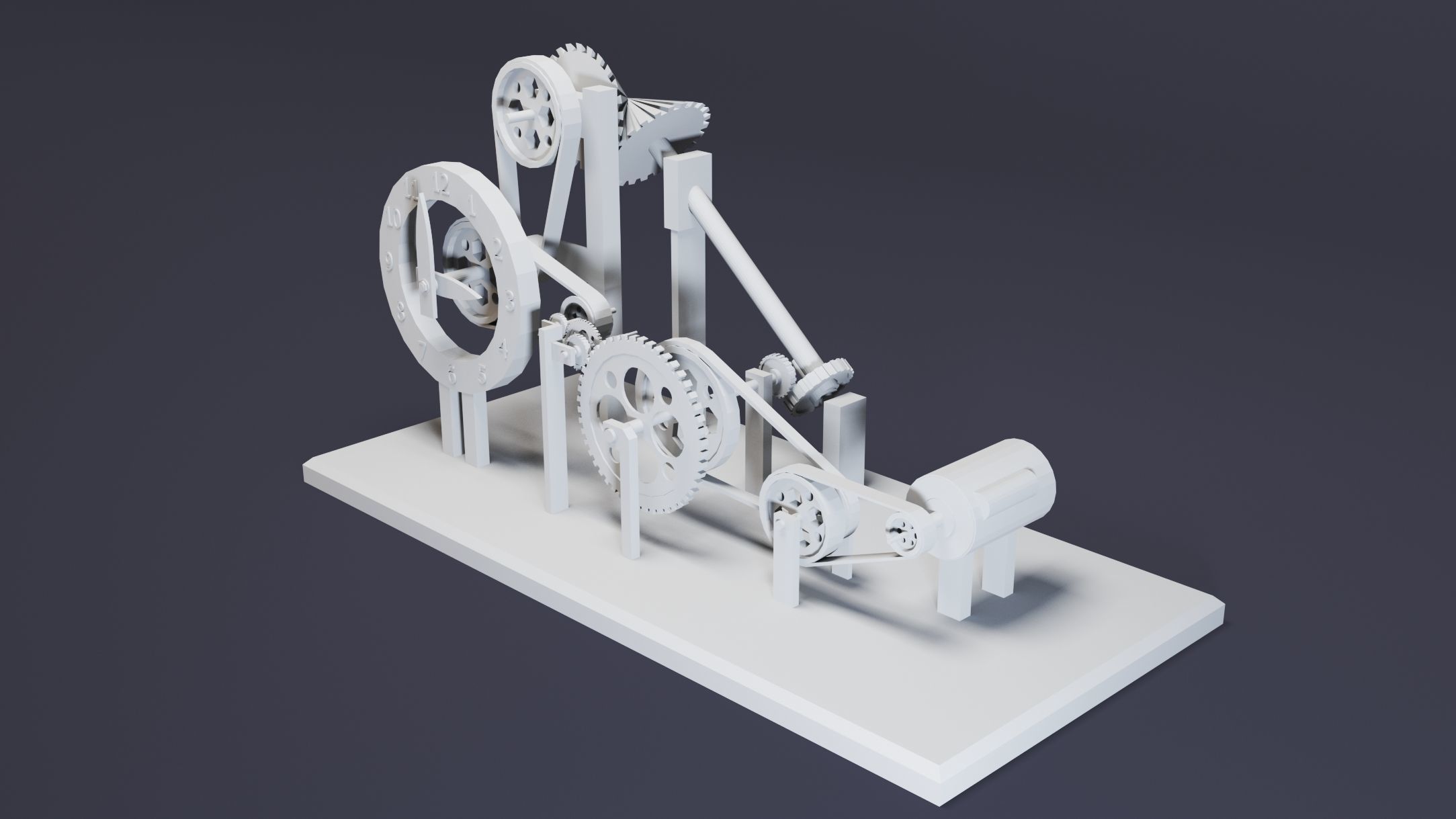 12- Steampunk Clocks- High detail 3d models Low-poly 3D model_12