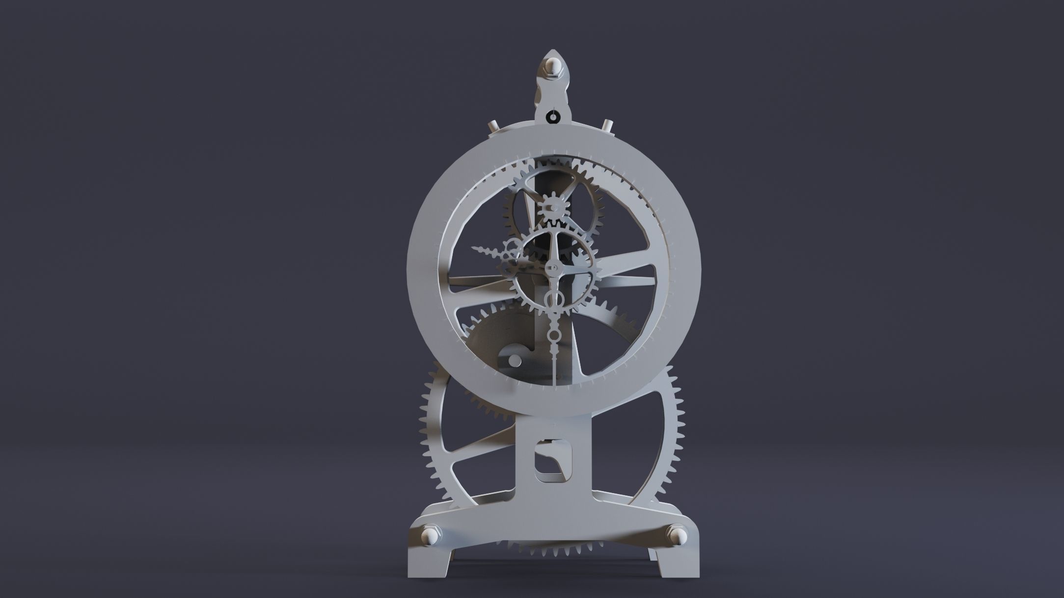12- Steampunk Clocks- High detail 3d models Low-poly 3D model_5