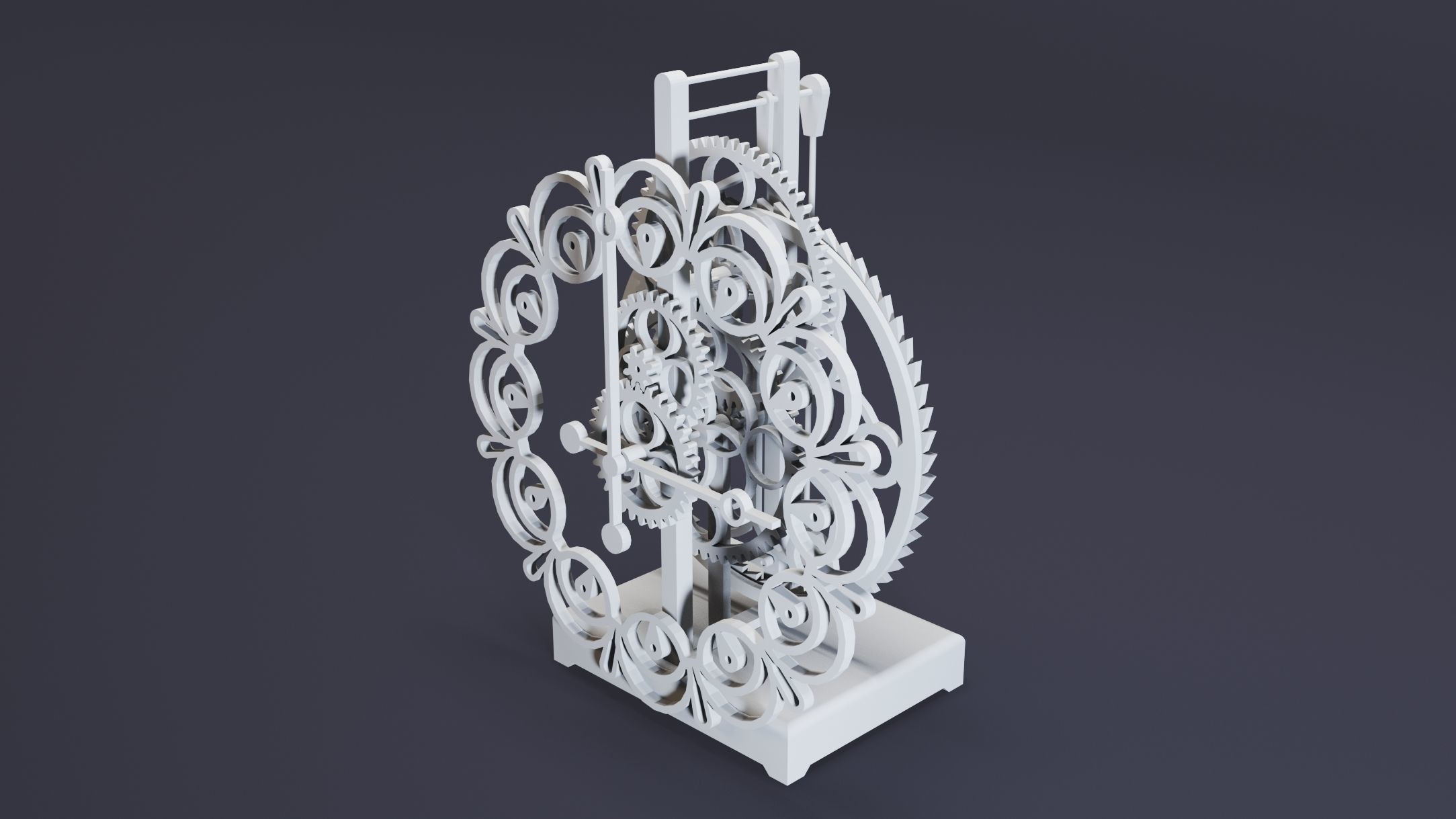 12- Steampunk Clocks- High detail 3d models Low-poly 3D model_4