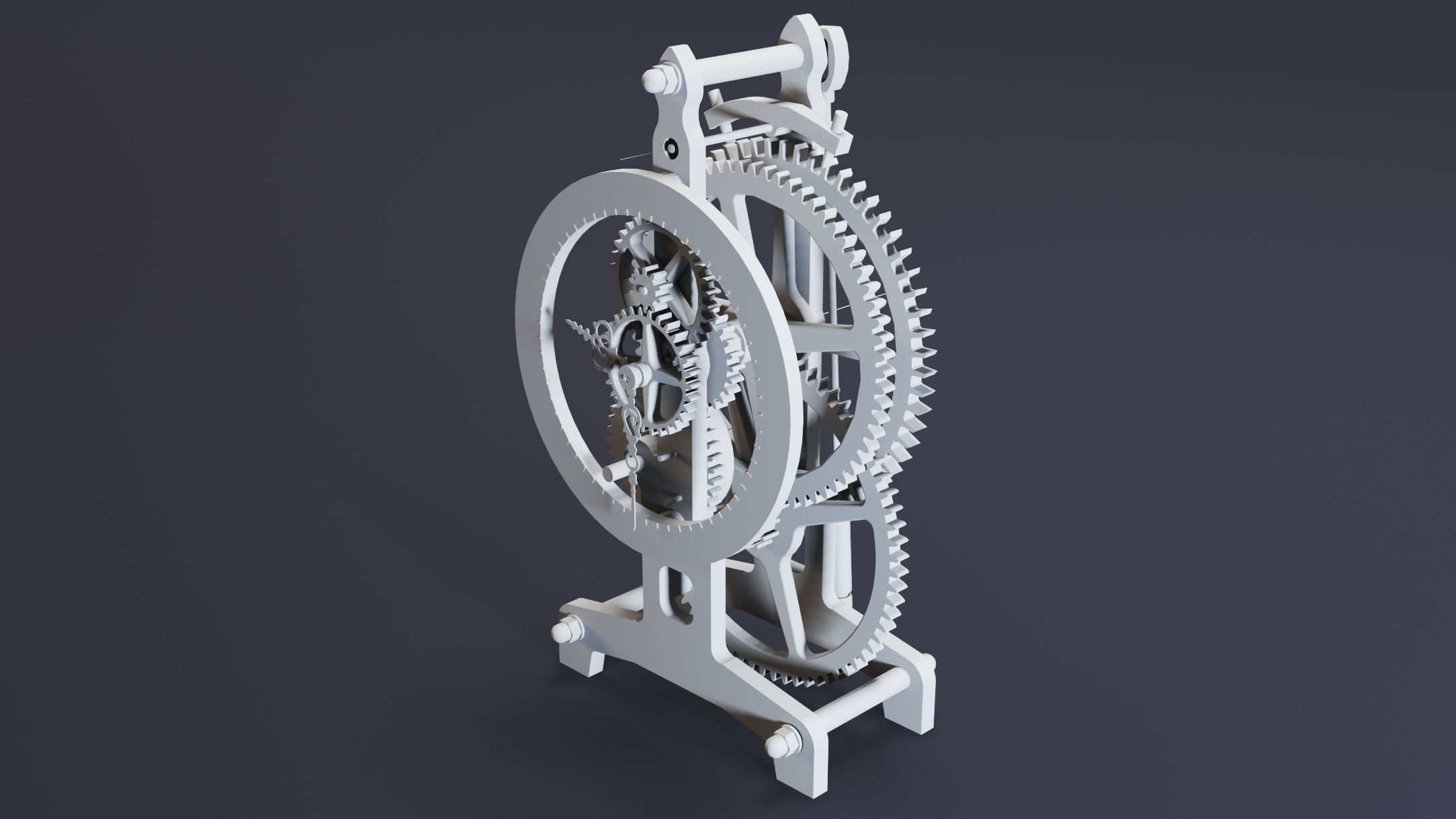 12- Steampunk Clocks- High detail 3d models Low-poly 3D model_6