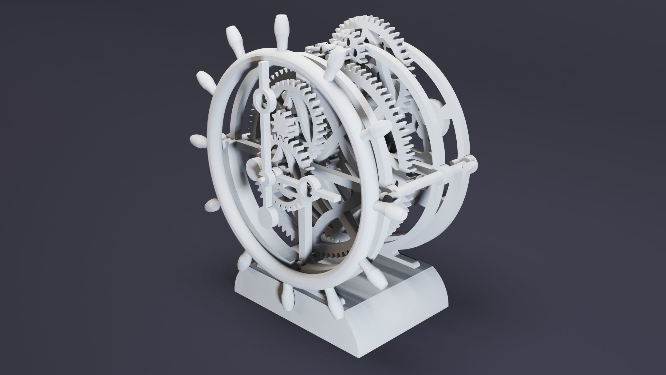 12- Steampunk Clocks- High detail 3d models Low-poly 3D model_18