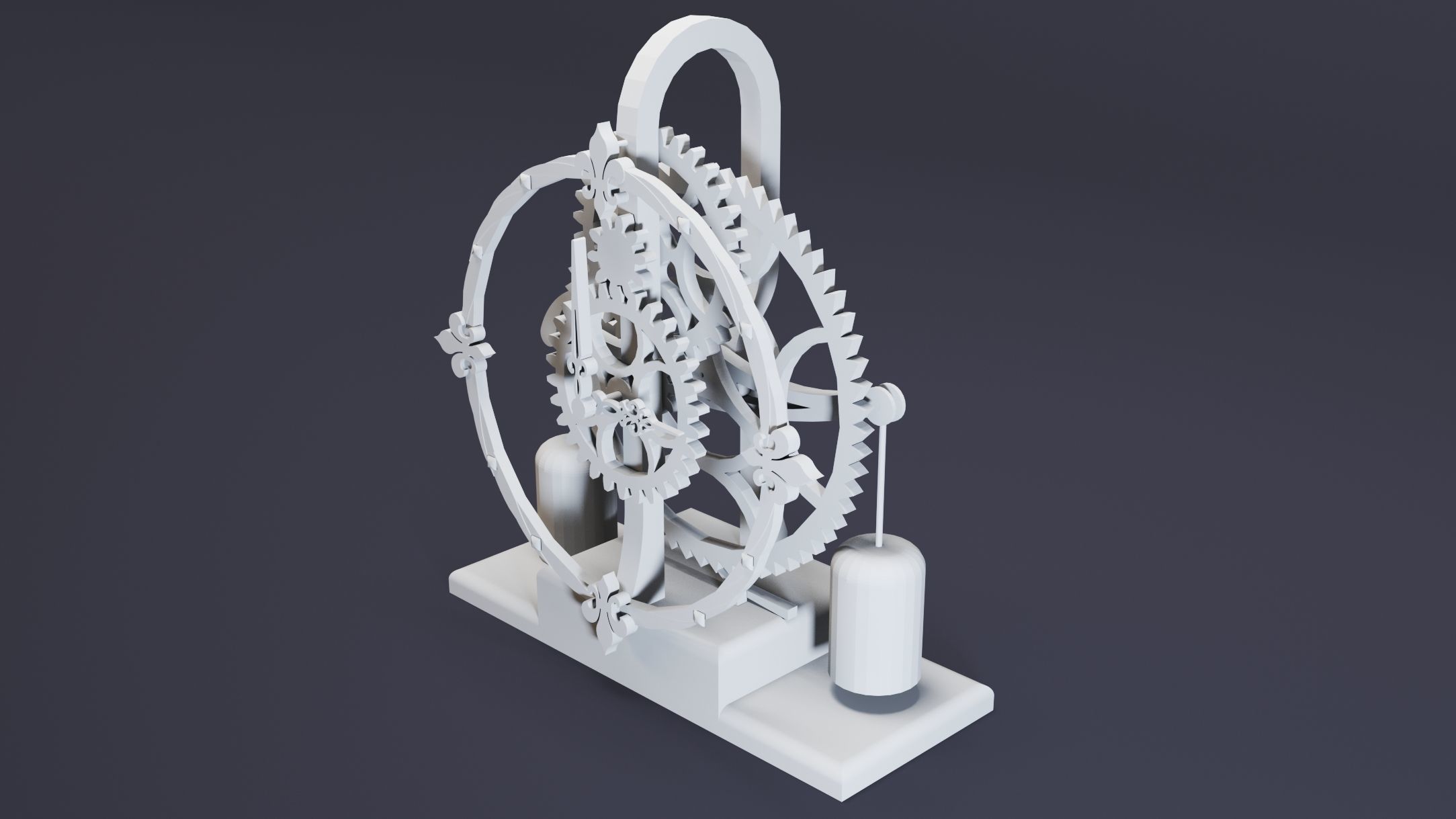 12- Steampunk Clocks- High detail 3d models Low-poly 3D model_22