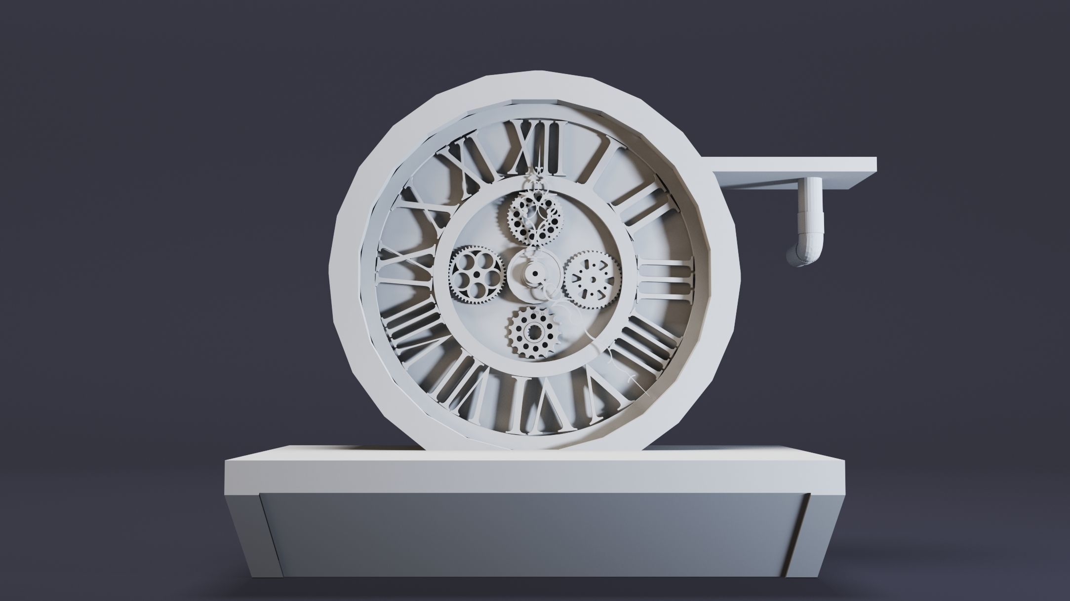 12- Steampunk Clocks- High detail 3d models Low-poly 3D model_19